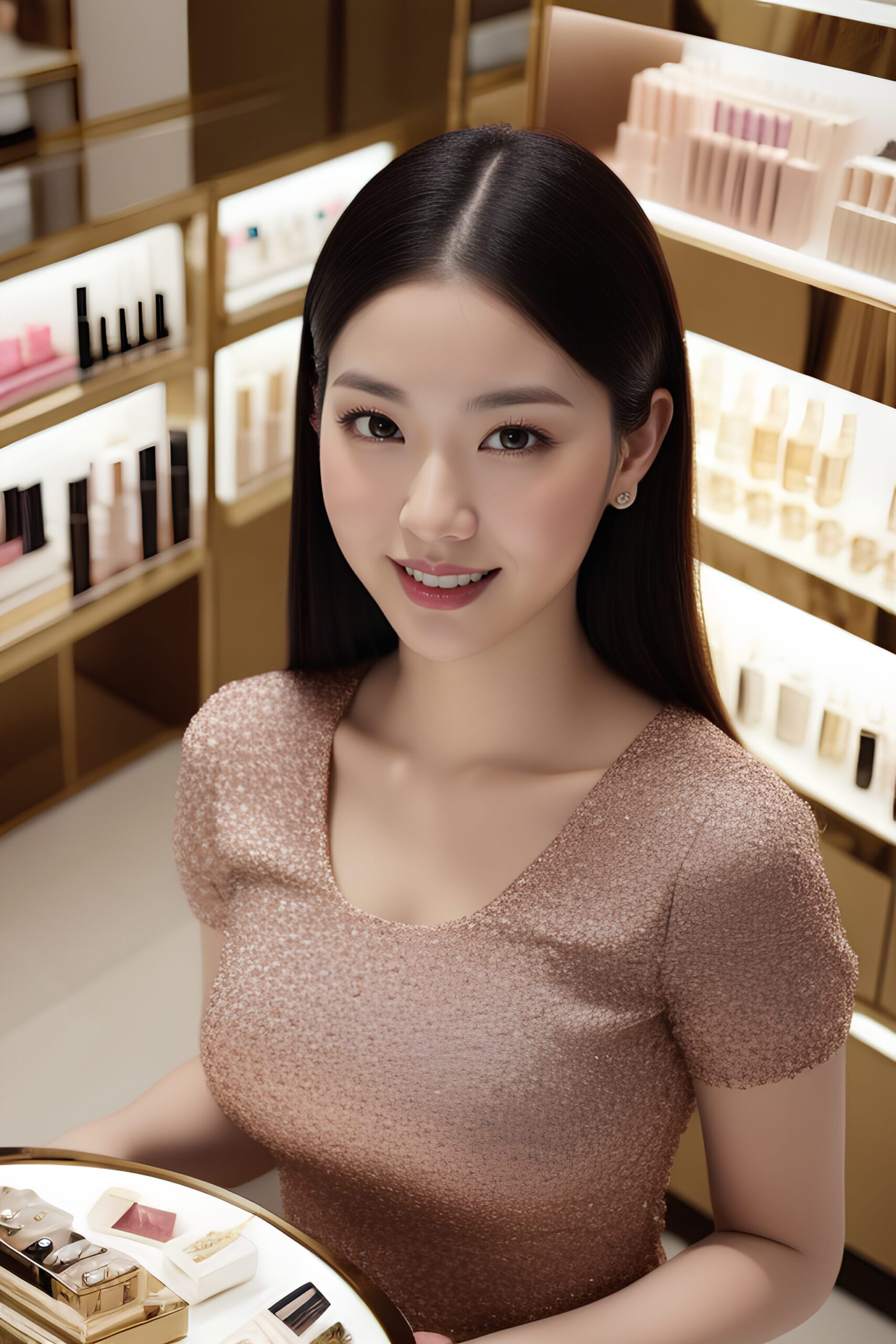 化粧品売り場の上品なオンナの笑顔 part2 おっぱい 店員 4