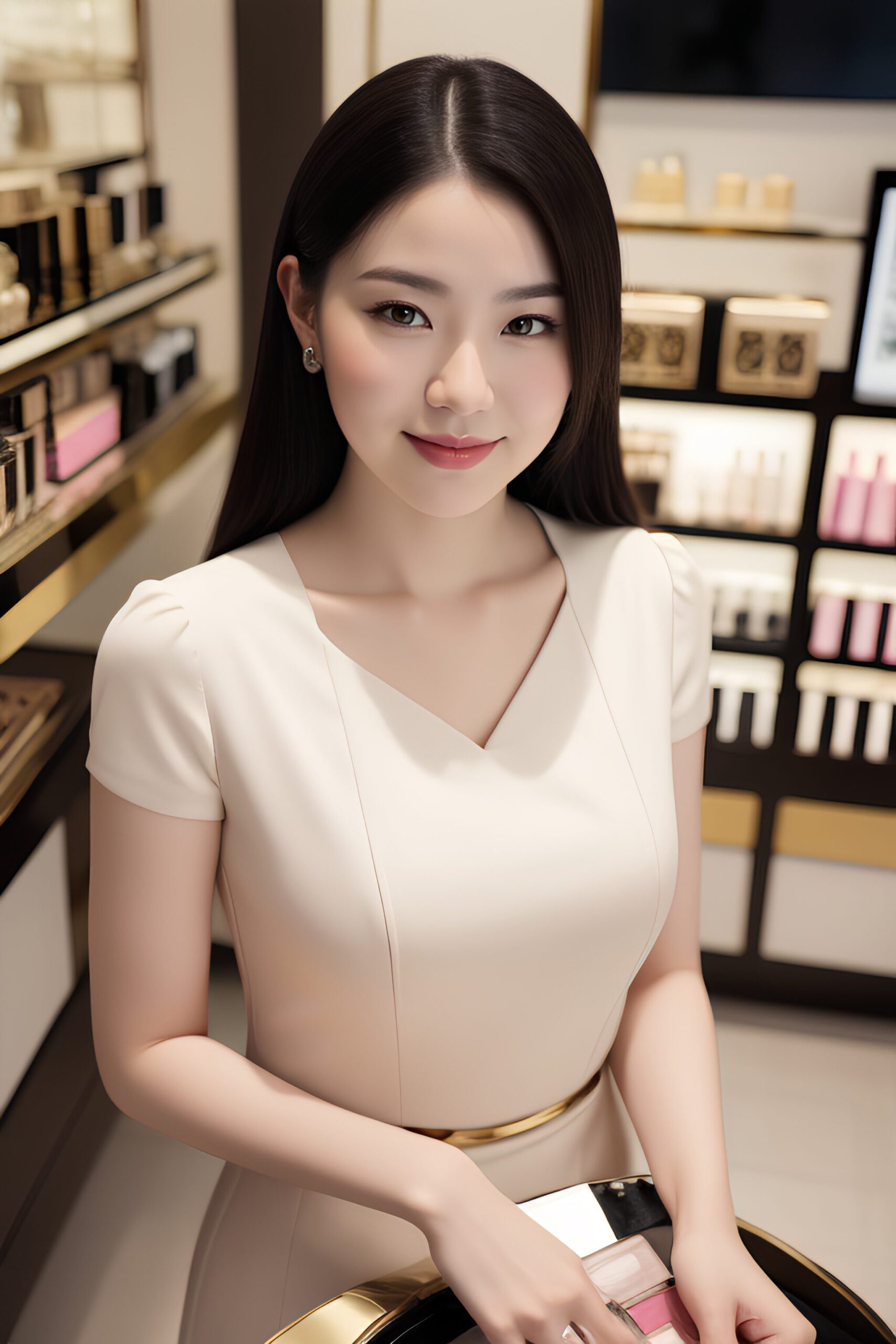 化粧品売り場の上品なオンナの笑顔 part2 おっぱい 店員 4