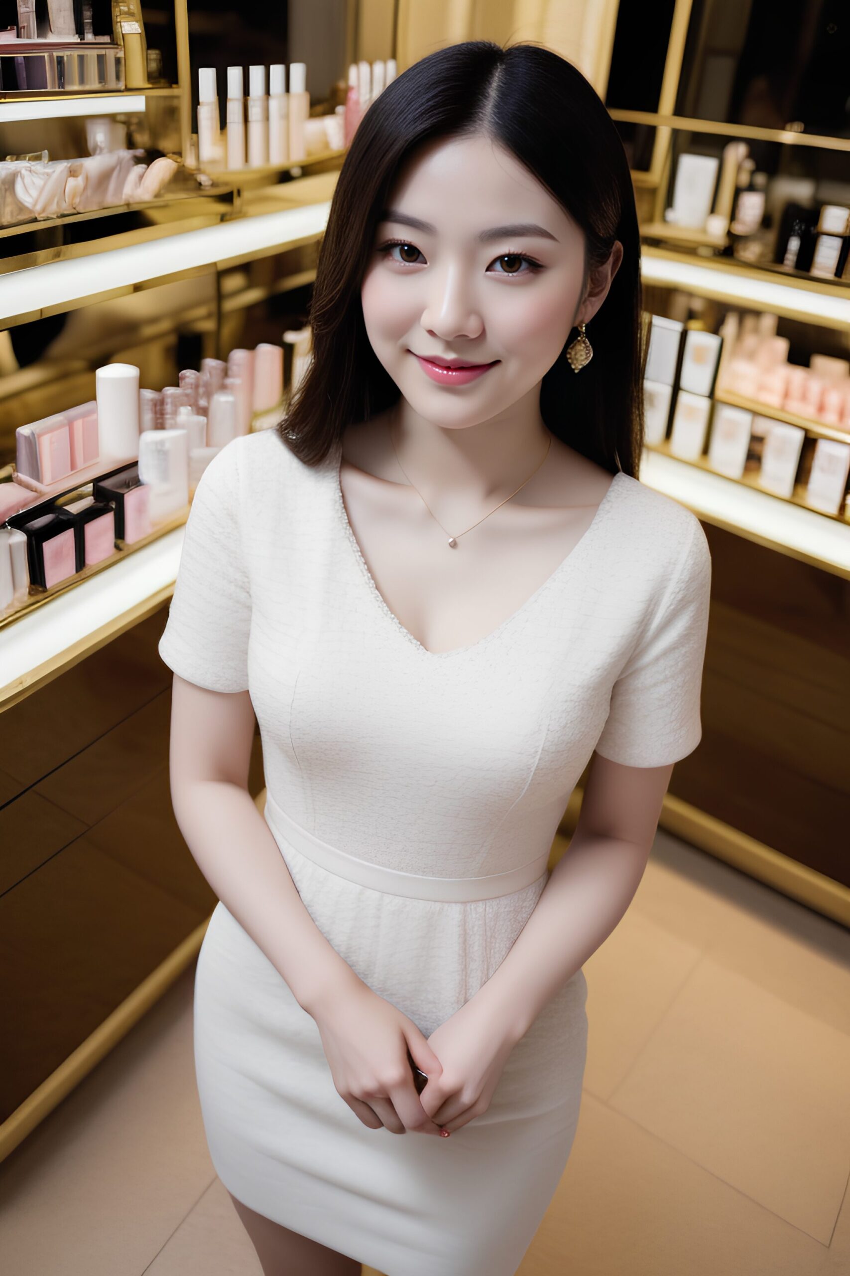 化粧品売り場の上品なオンナの笑顔 part3 おっぱい 店員 6