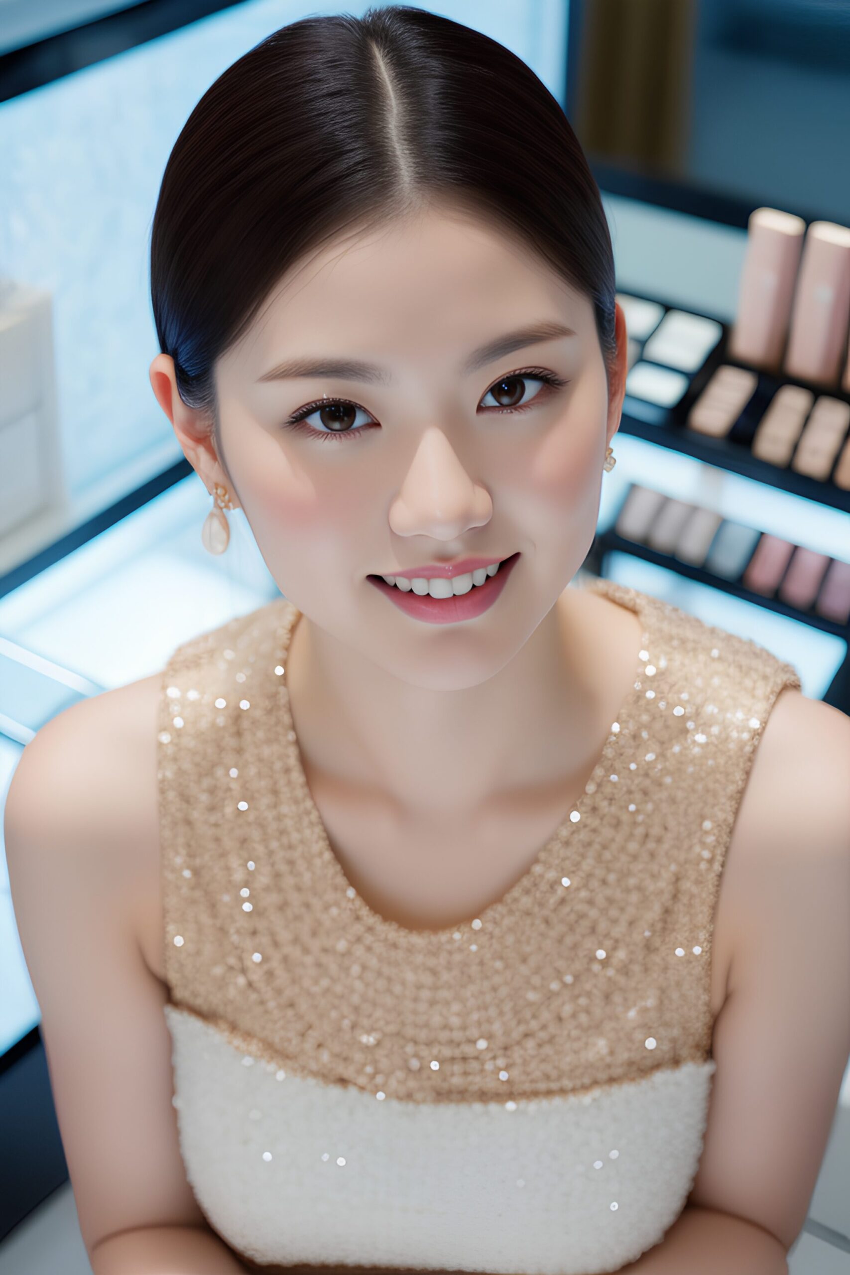 化粧品売り場の上品なオンナの笑顔 part3 おっぱい 店員 4