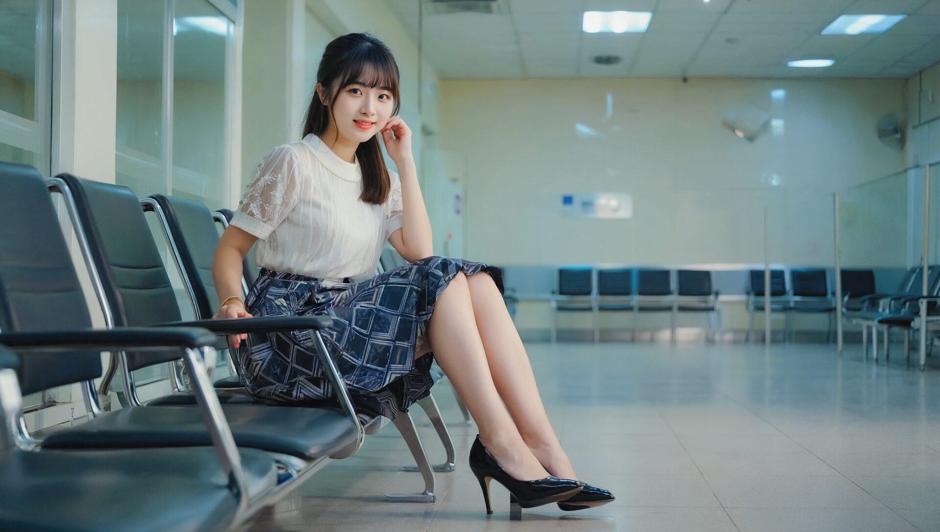 待合室にいた美女 part3 オシャレ ハイヒール 1