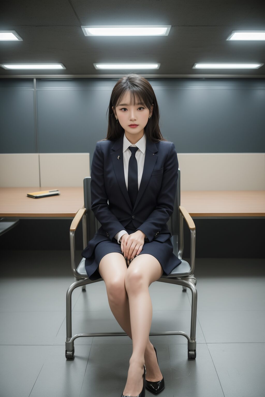 面接会場の控室にいたミニスカエリート女 part1 ミニスカート 面接 4