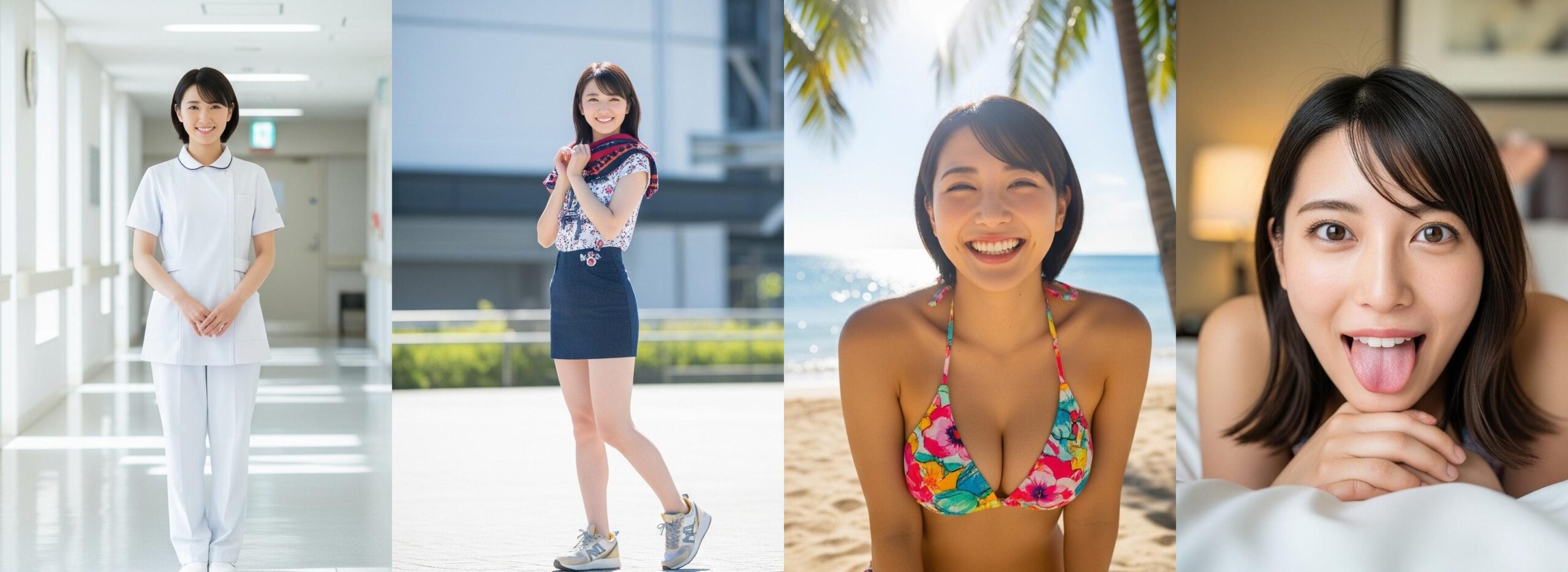 【特別公開】ナースの私服＆ビキニ＆舌出し part1 ナース ビキニ 3