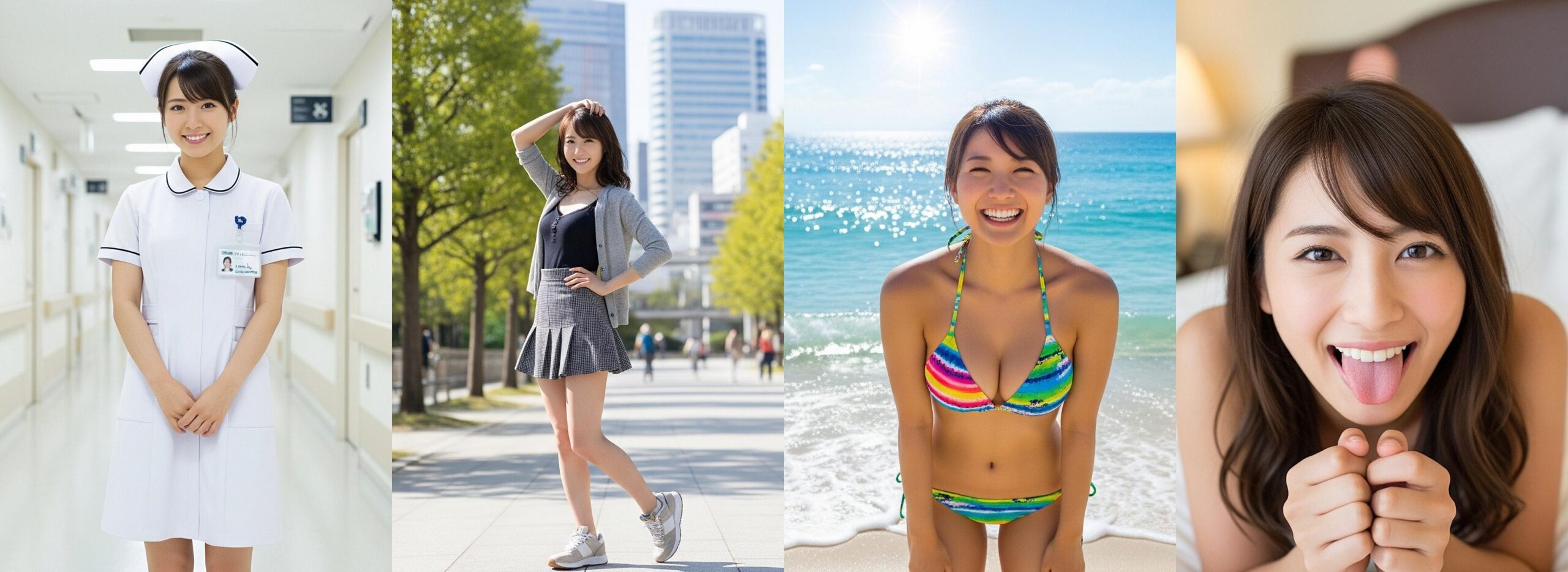 【特別公開】ナースの私服＆ビキニ＆舌出し part1 ナース ビキニ 4