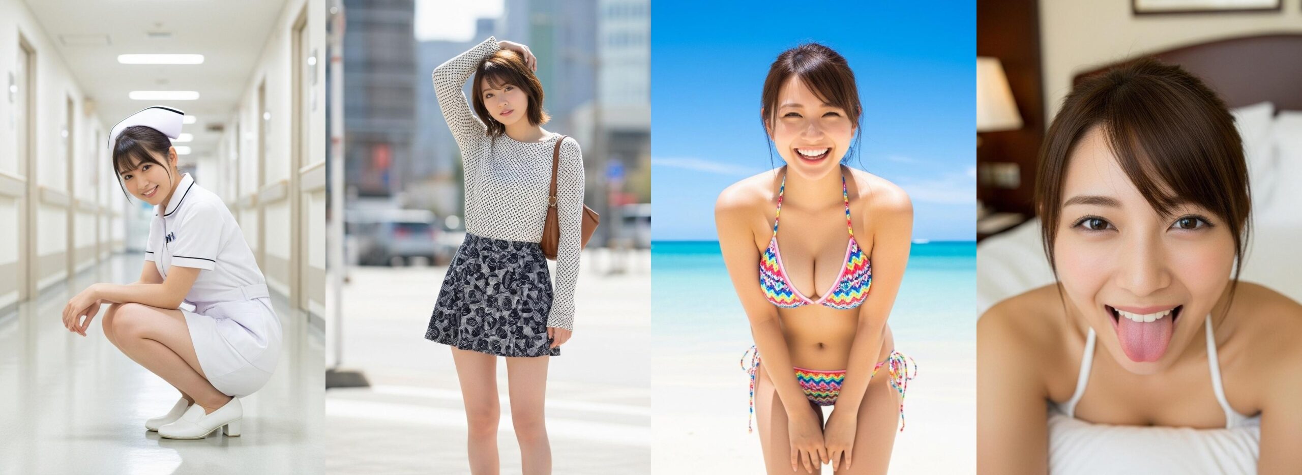 【特別公開】ナースの私服＆ビキニ＆舌出し part1 ナース ビキニ 4