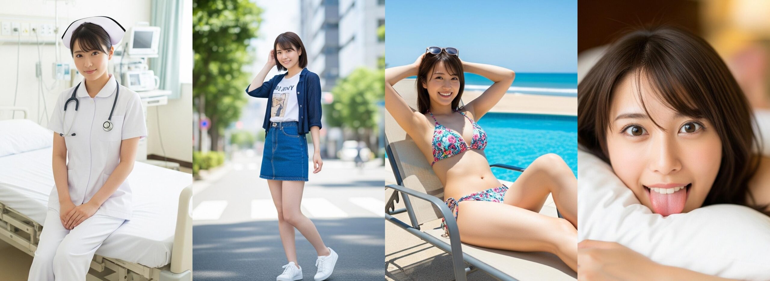 【特別公開】ナースの私服＆ビキニ＆舌出し part1 ナース ビキニ 5