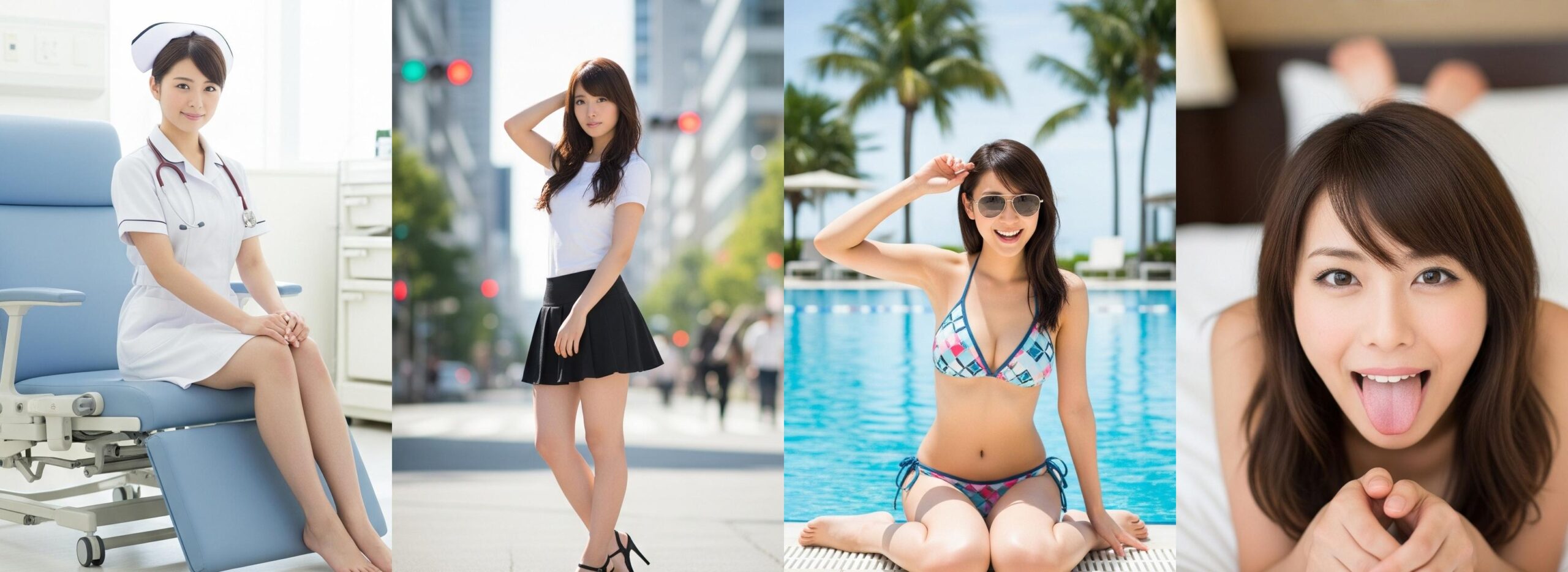 【特別公開】ナースの私服＆ビキニ＆舌出し part2 ナース ビキニ 1