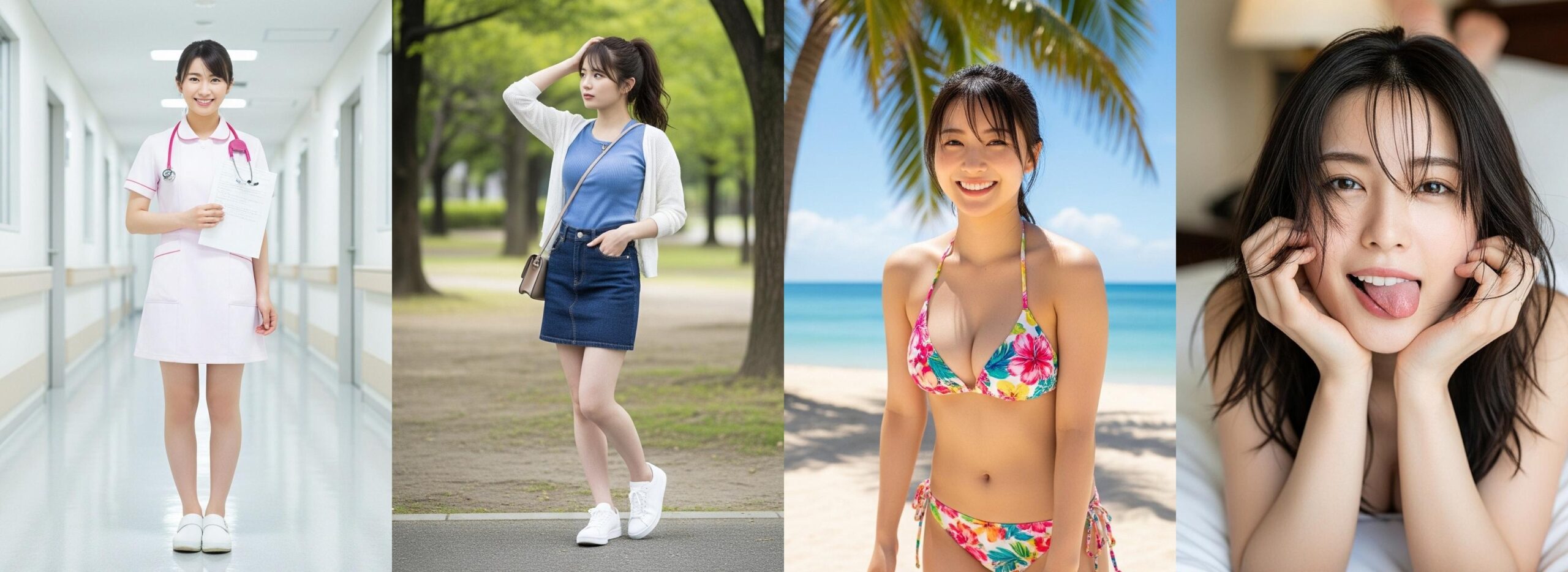 【特別公開】ナースの私服&ビキニ&舌出し part2 ナース ビキニ 4