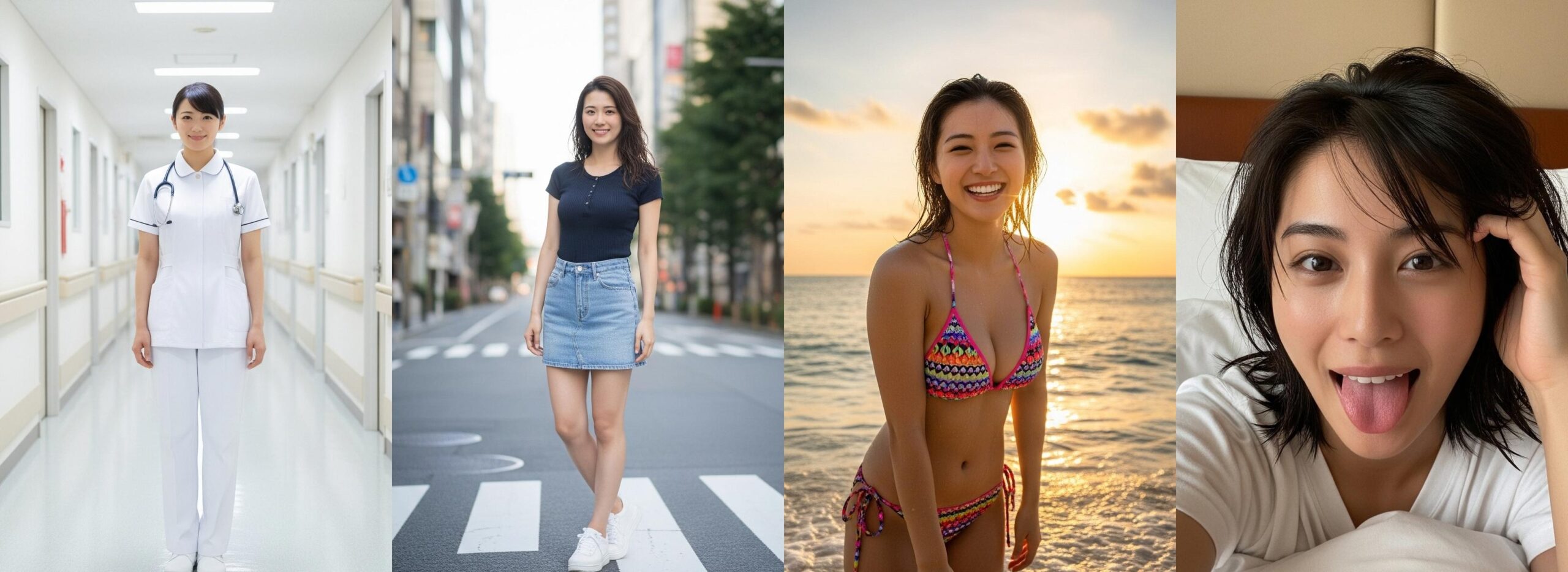 【特別公開】ナースの私服＆ビキニ＆舌出し part2 ナース ビキニ 4
