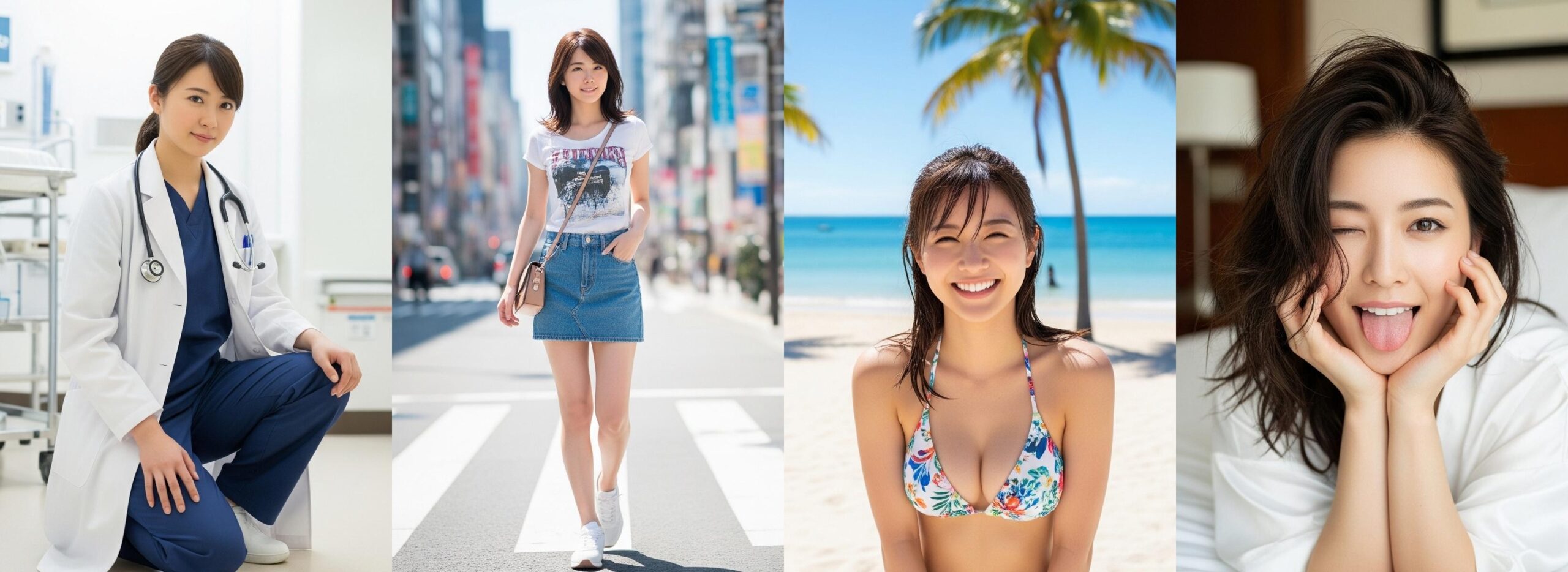 【特別公開】ナースの私服＆ビキニ＆舌出し part3 ナース ビキニ 3