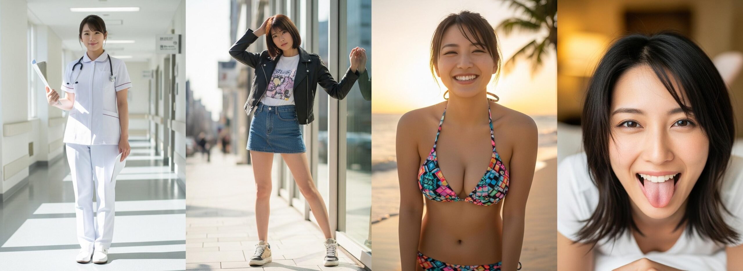 【特別公開】ナースの私服＆ビキニ＆舌出し part3 ナース ビキニ 2