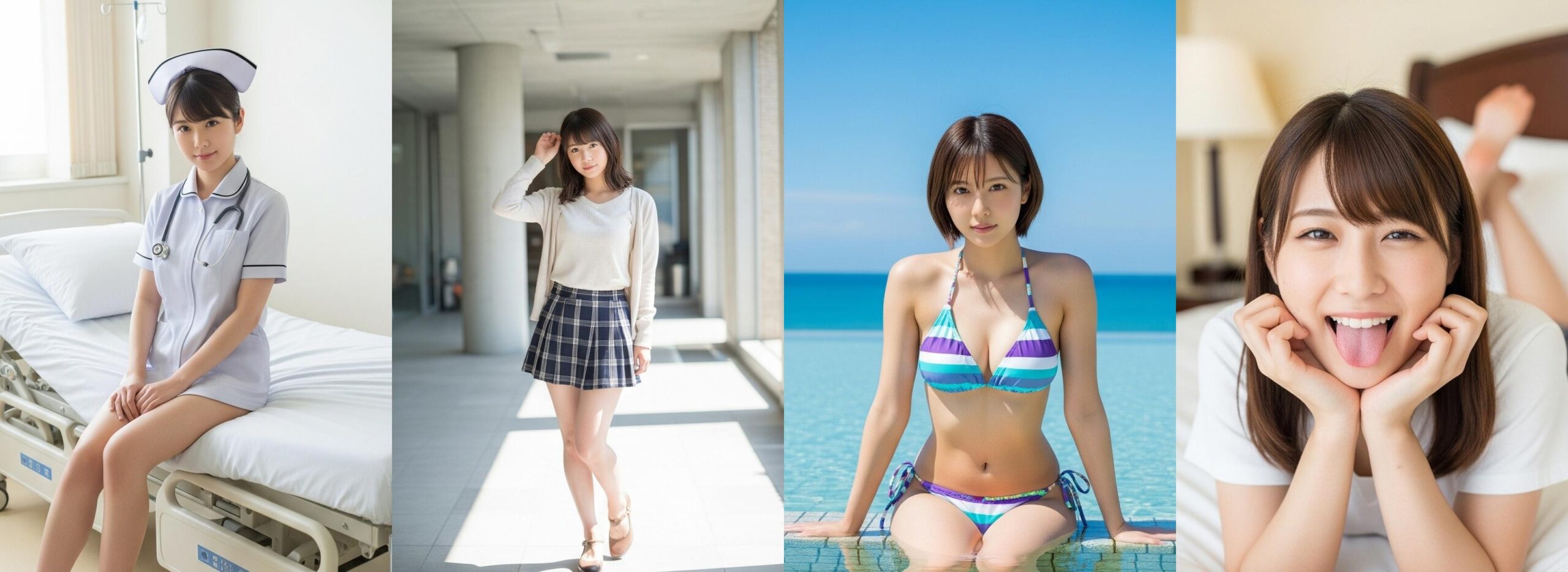 【特別公開】ナースの私服＆ビキニ＆舌出し part3 ナース ビキニ 4