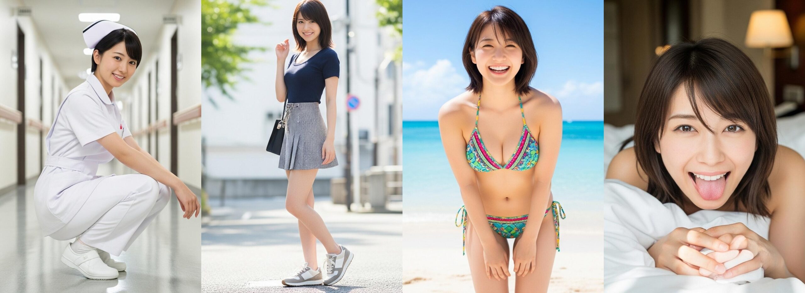 【特別公開】ナースの私服＆ビキニ＆舌出し part3 ナース ビキニ 3