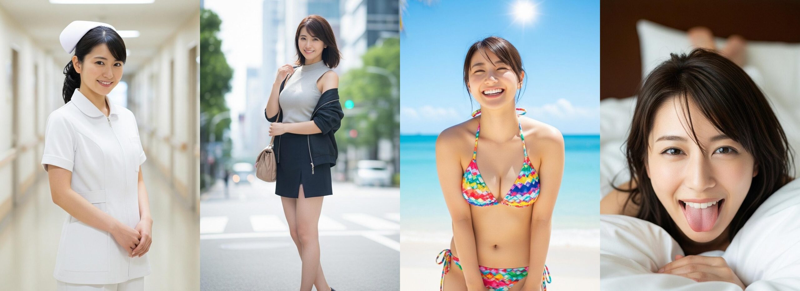 【特別公開】ナースの私服＆ビキニ＆舌出し part4 ナース ビキニ 1