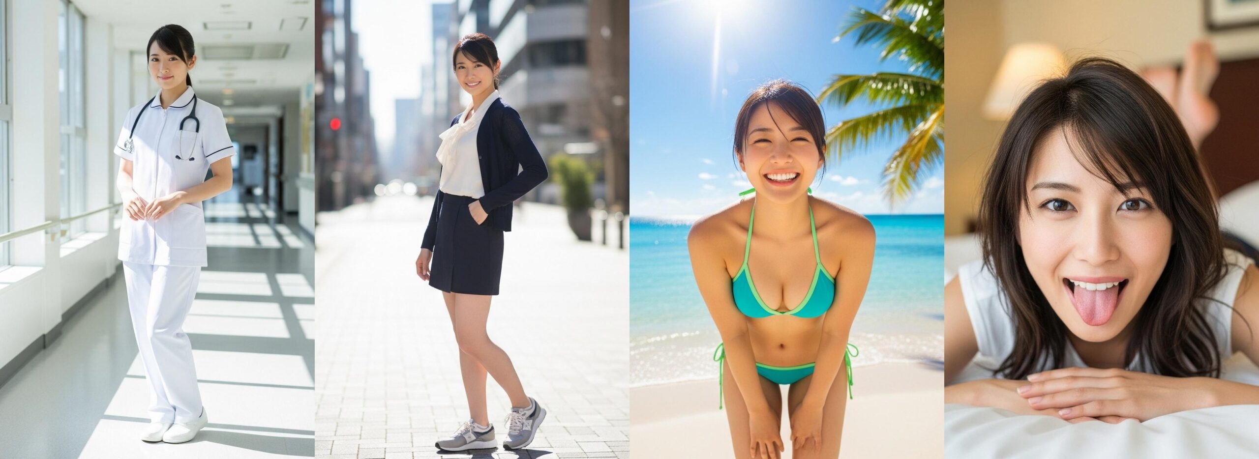 【特別公開】ナースの私服＆ビキニ＆舌出し part4 ナース ビキニ 2