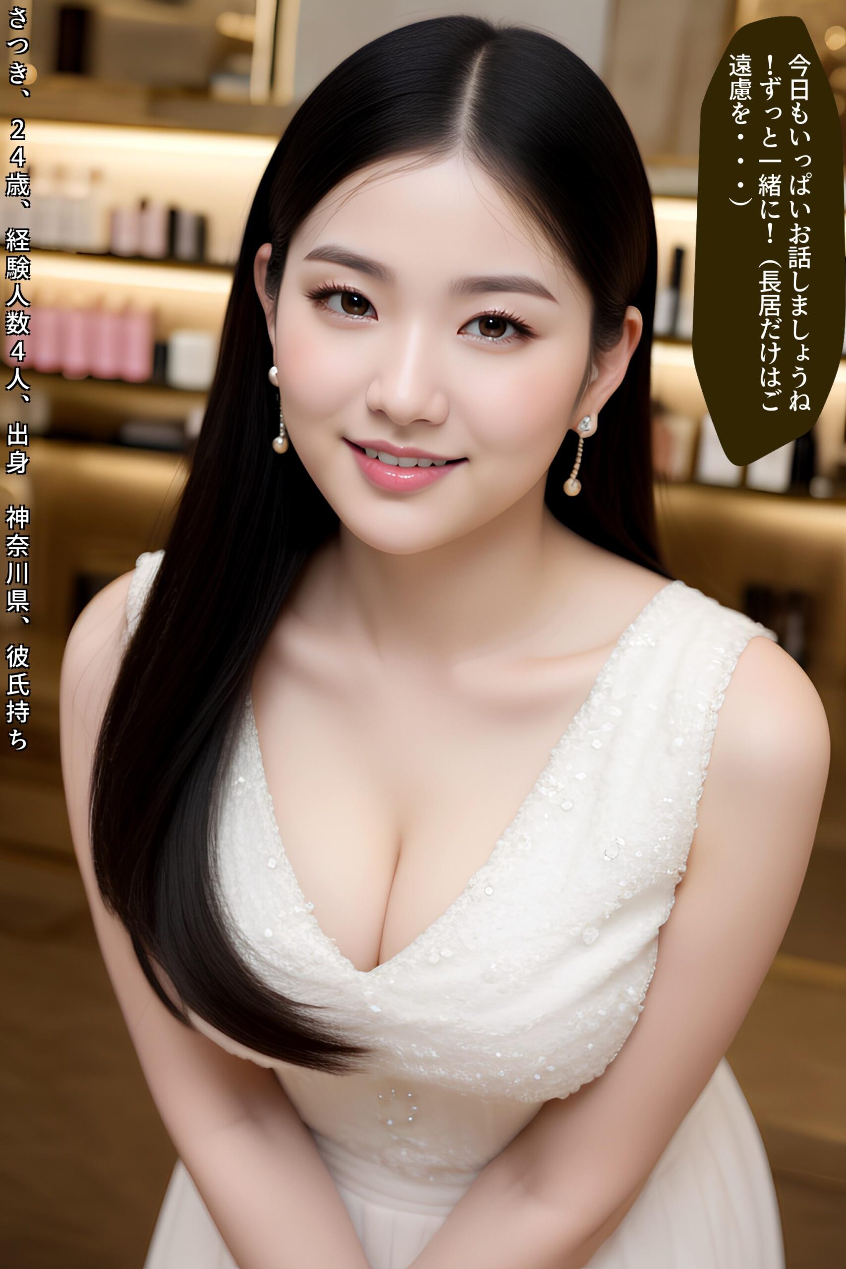 【特別公開】中年オヤジがハマった極上美容部員の谷間接客 part2 おっぱい 巨乳 1