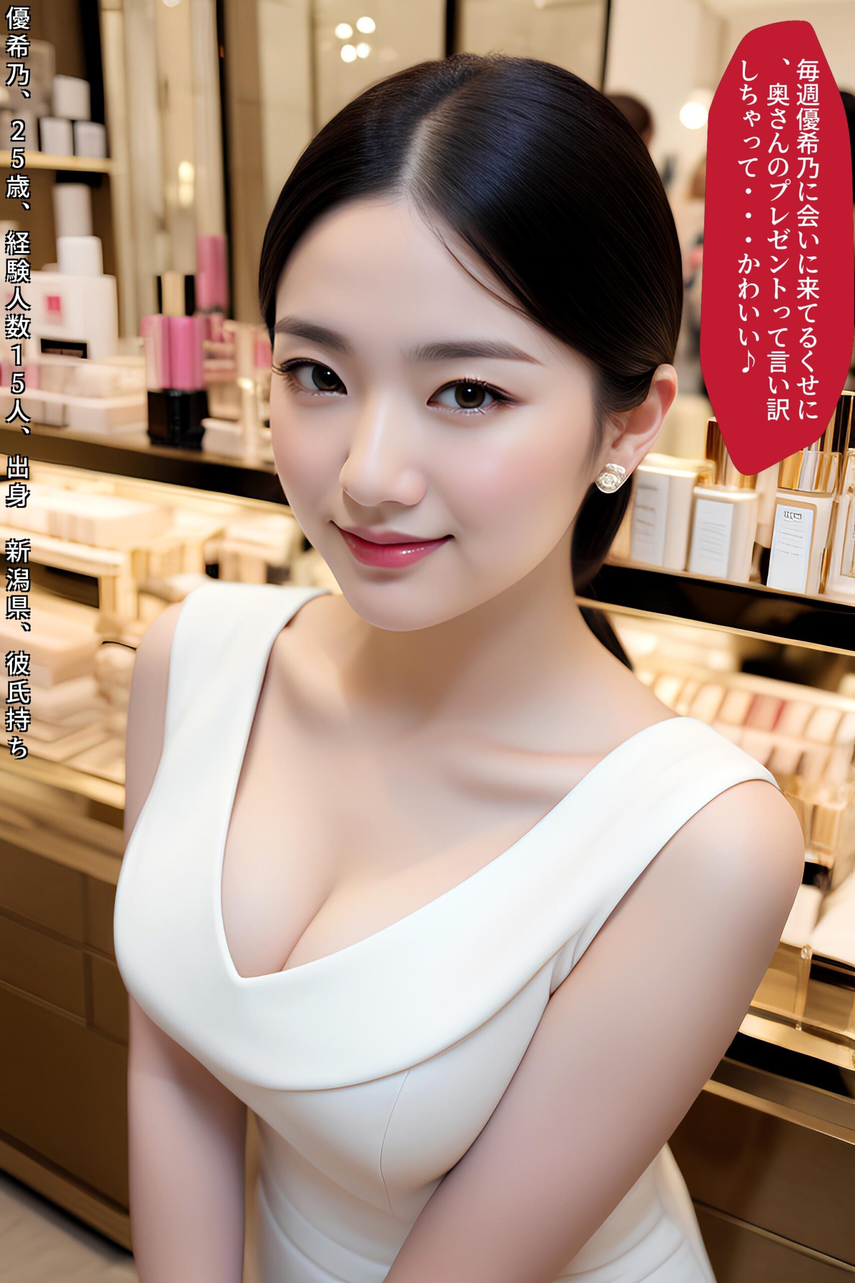 【特別公開】中年オヤジがハマった極上美容部員の谷間接客 part4 おっぱい 巨乳 2