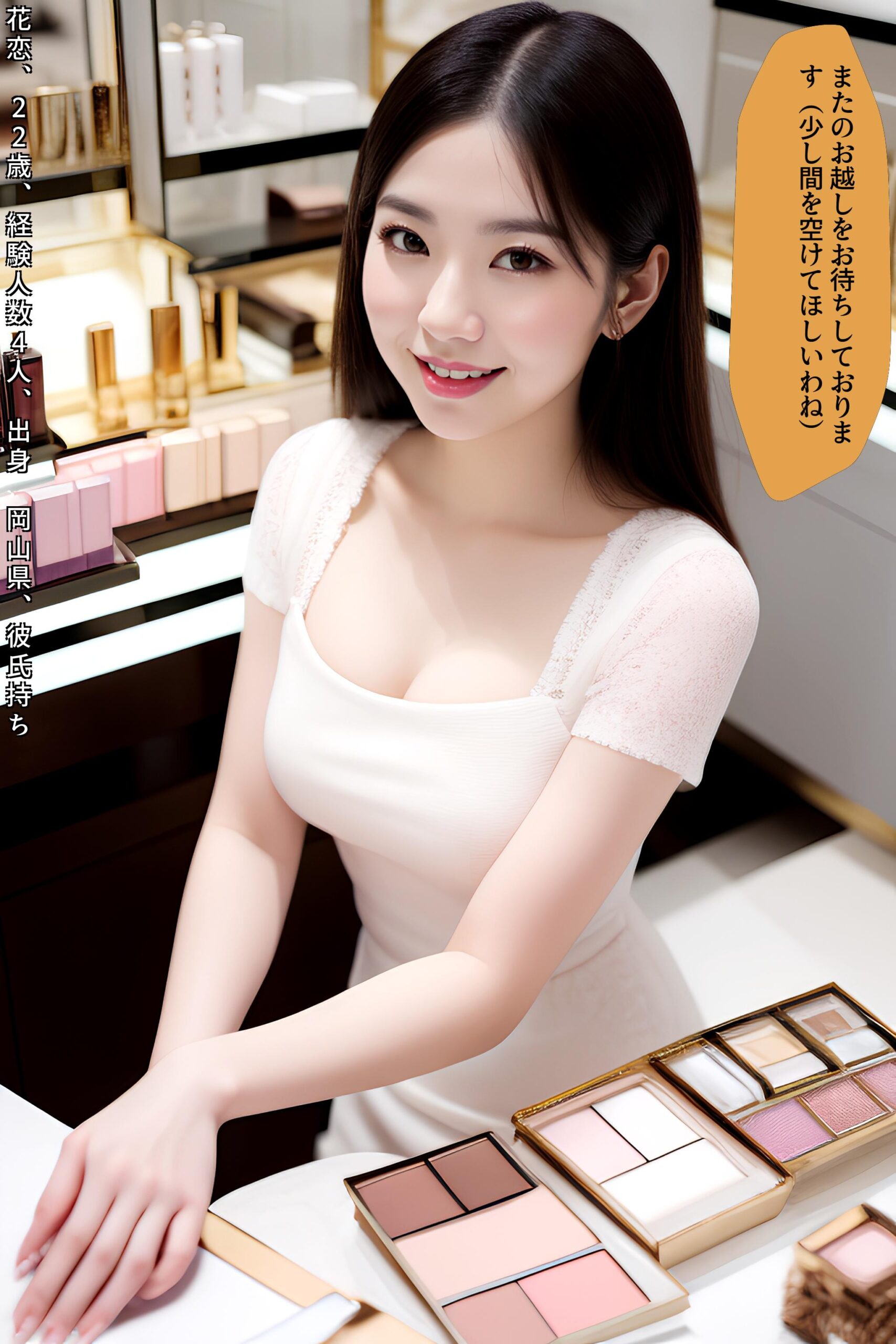 【特別公開】中年オヤジがハマった極上美容部員の谷間接客 part5 おっぱい 巨乳 1