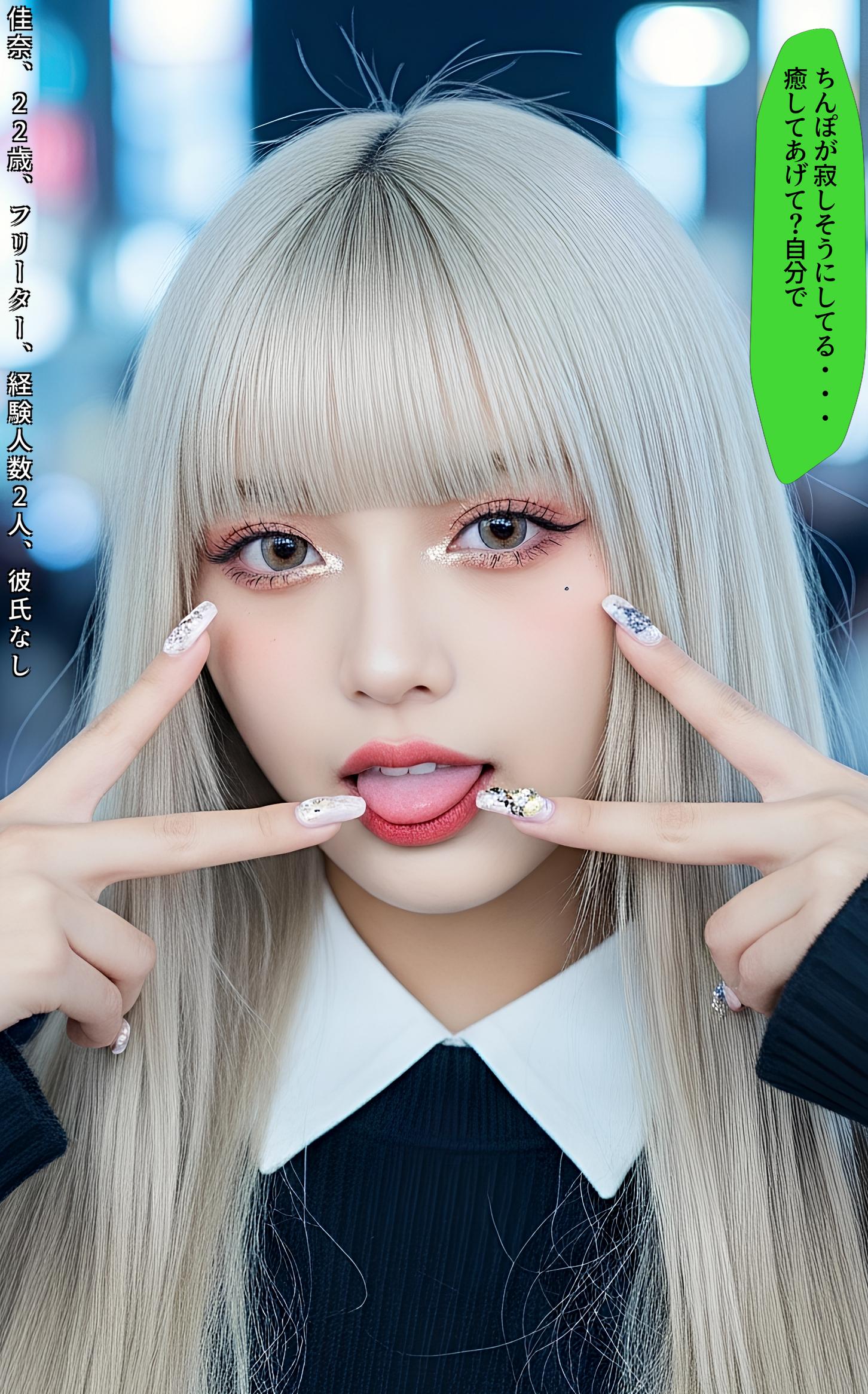 【特別公開】舌出し渋谷ギャル図鑑 part1 若いオンナの街中おっぱい露出 3