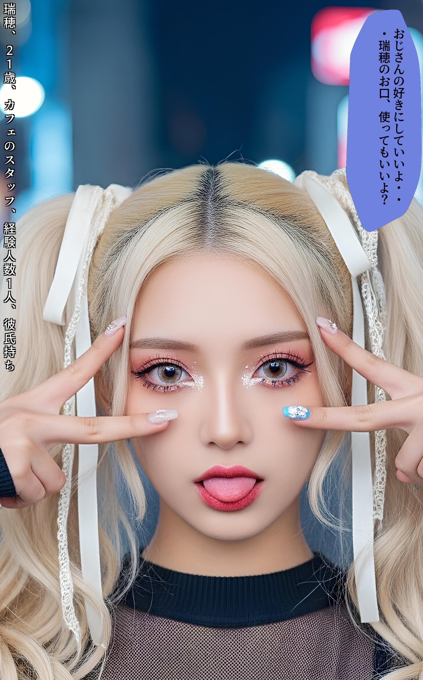 【特別公開】舌出し渋谷ギャル図鑑 part2 ギャル セリフ付き 2