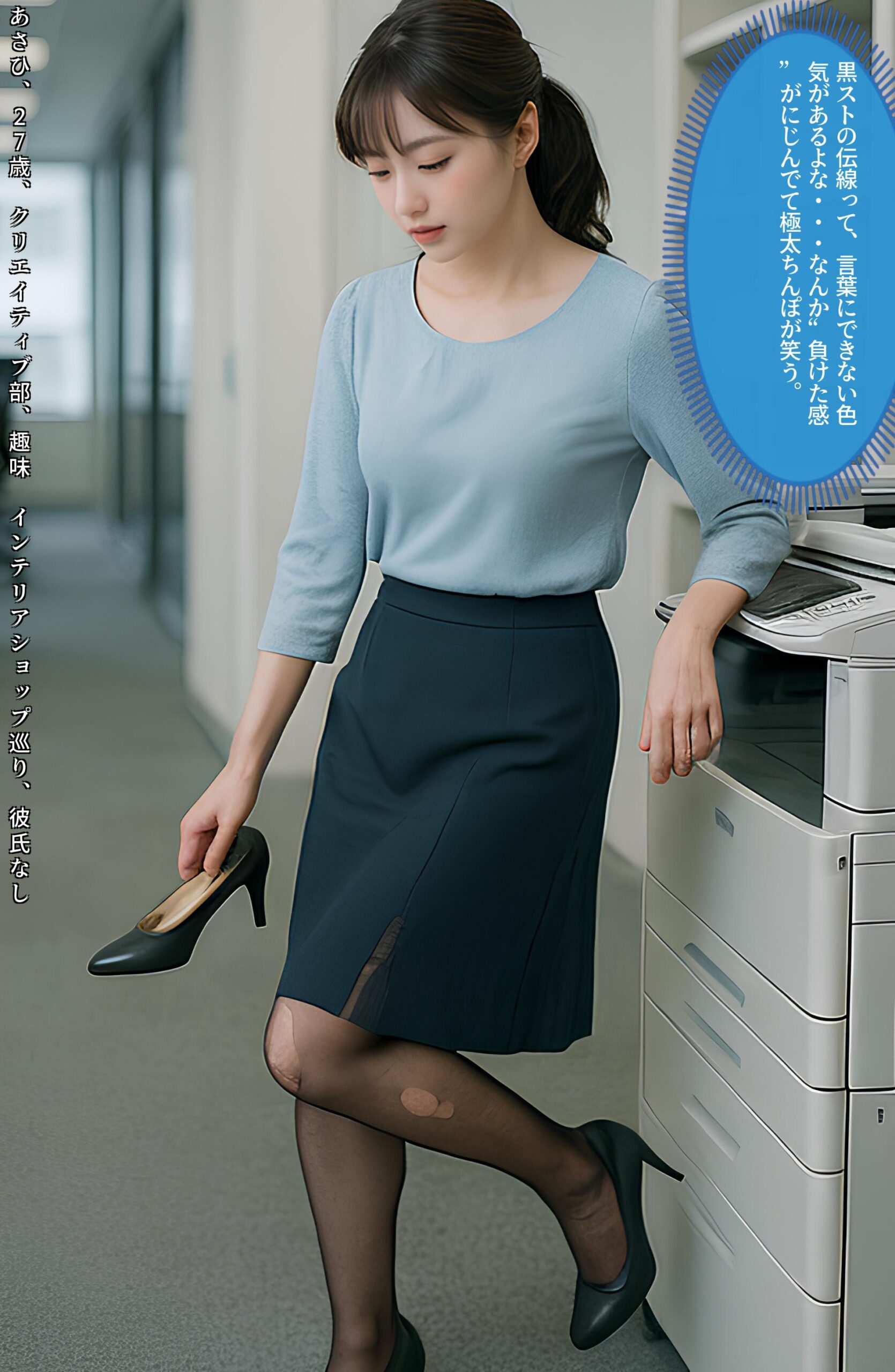 【特別公開】黒ストＯＬ伝線コレクション part1 OL オフィス 4