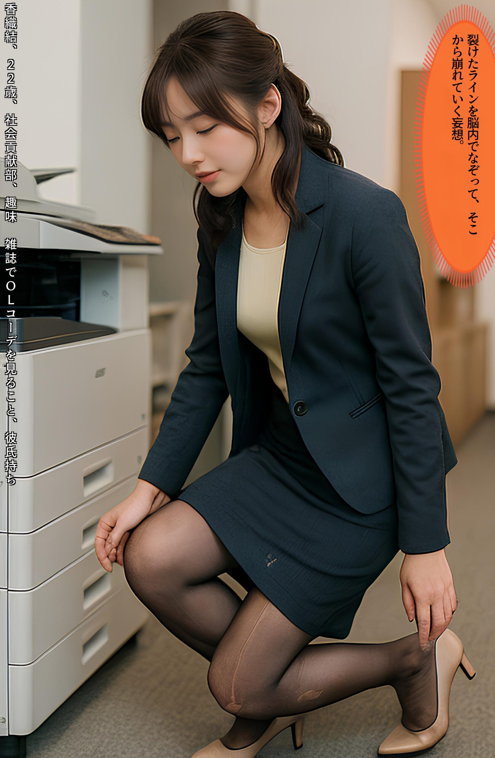 【特別公開】黒ストＯＬ伝線コレクション part1 OL オフィス 3