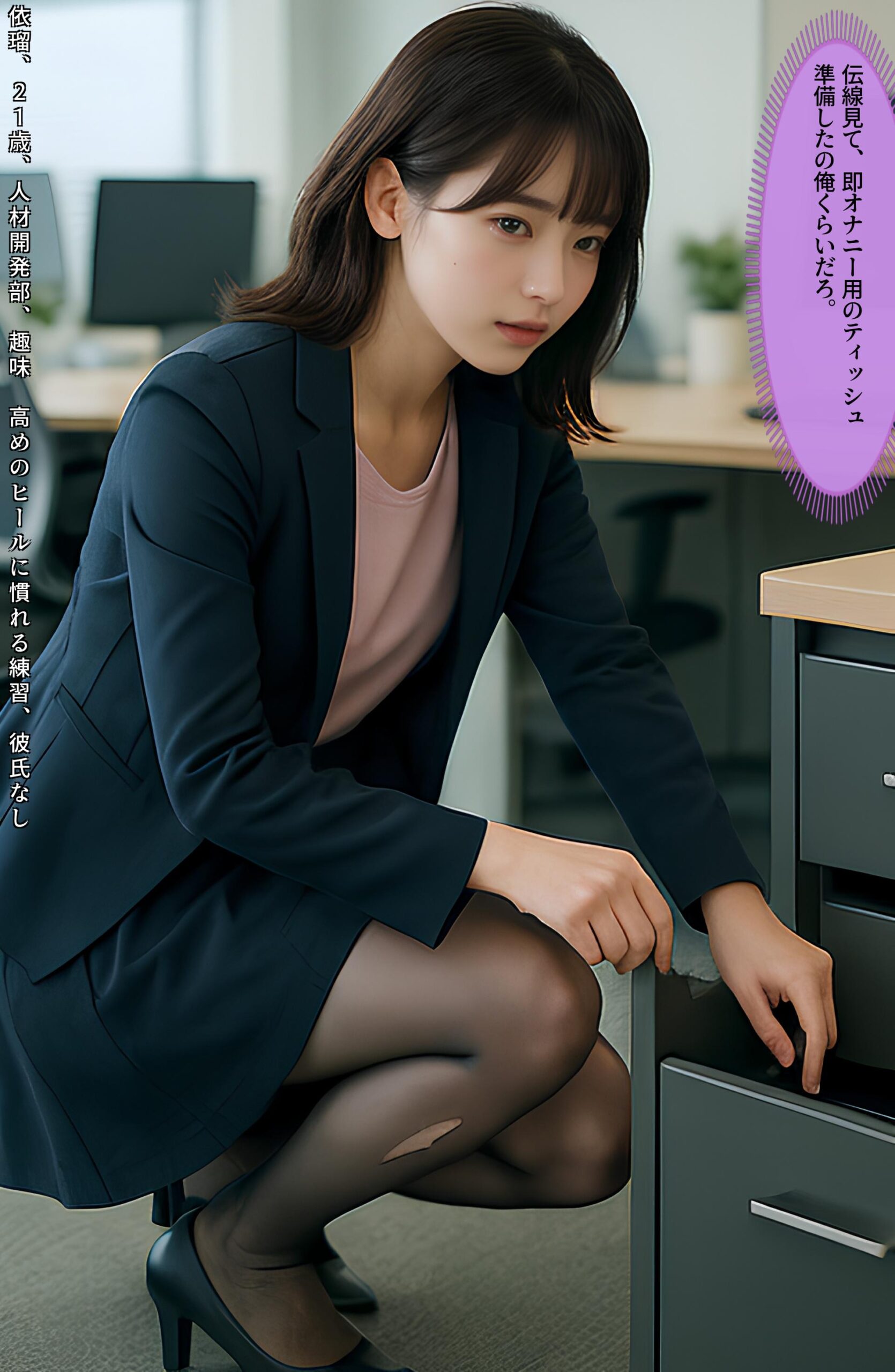 【特別公開】黒ストＯＬ伝線コレクション part1 OL オフィス 1