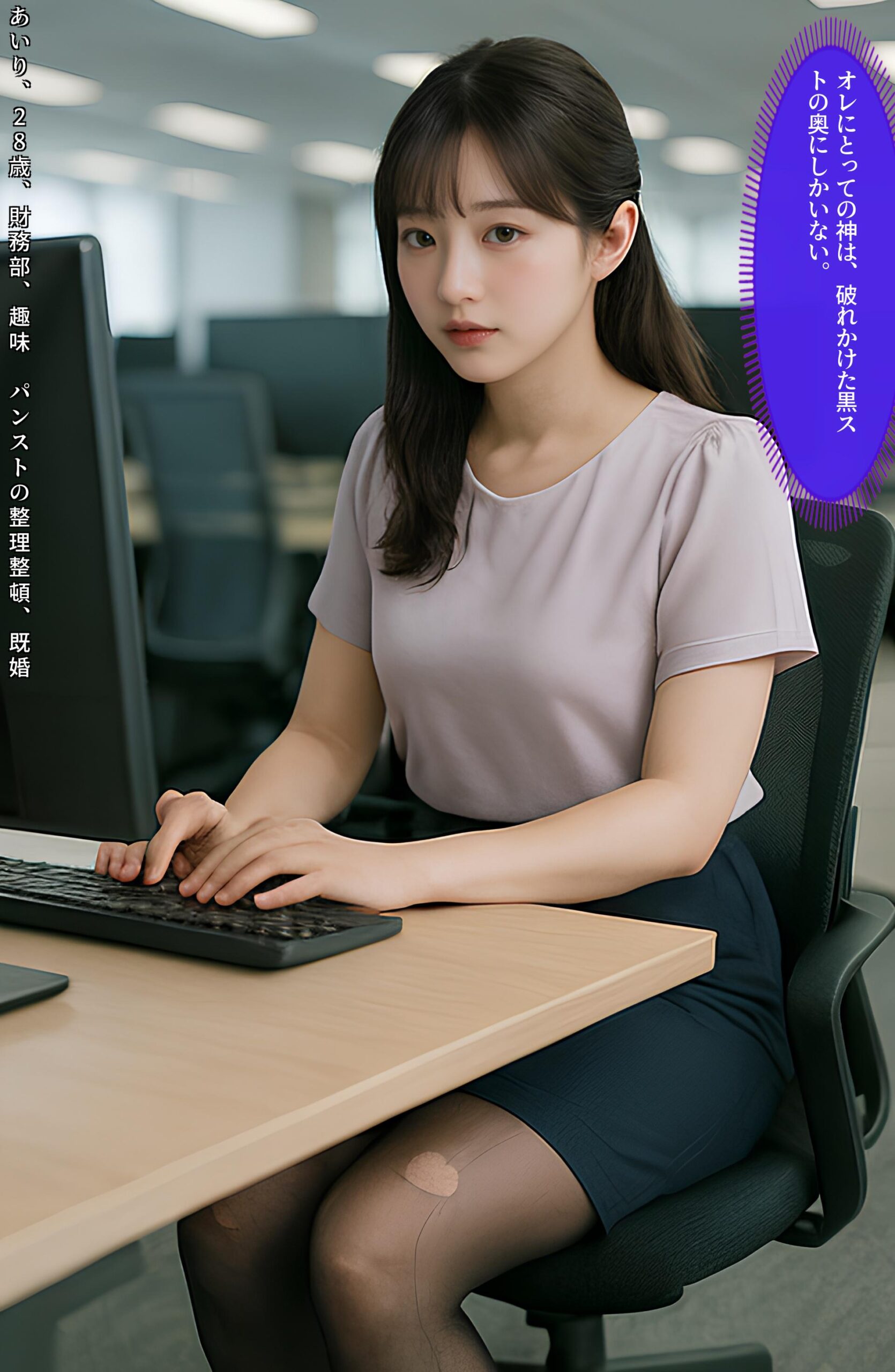 【特別公開】黒ストＯＬ伝線コレクション part2 OL オフィス 6