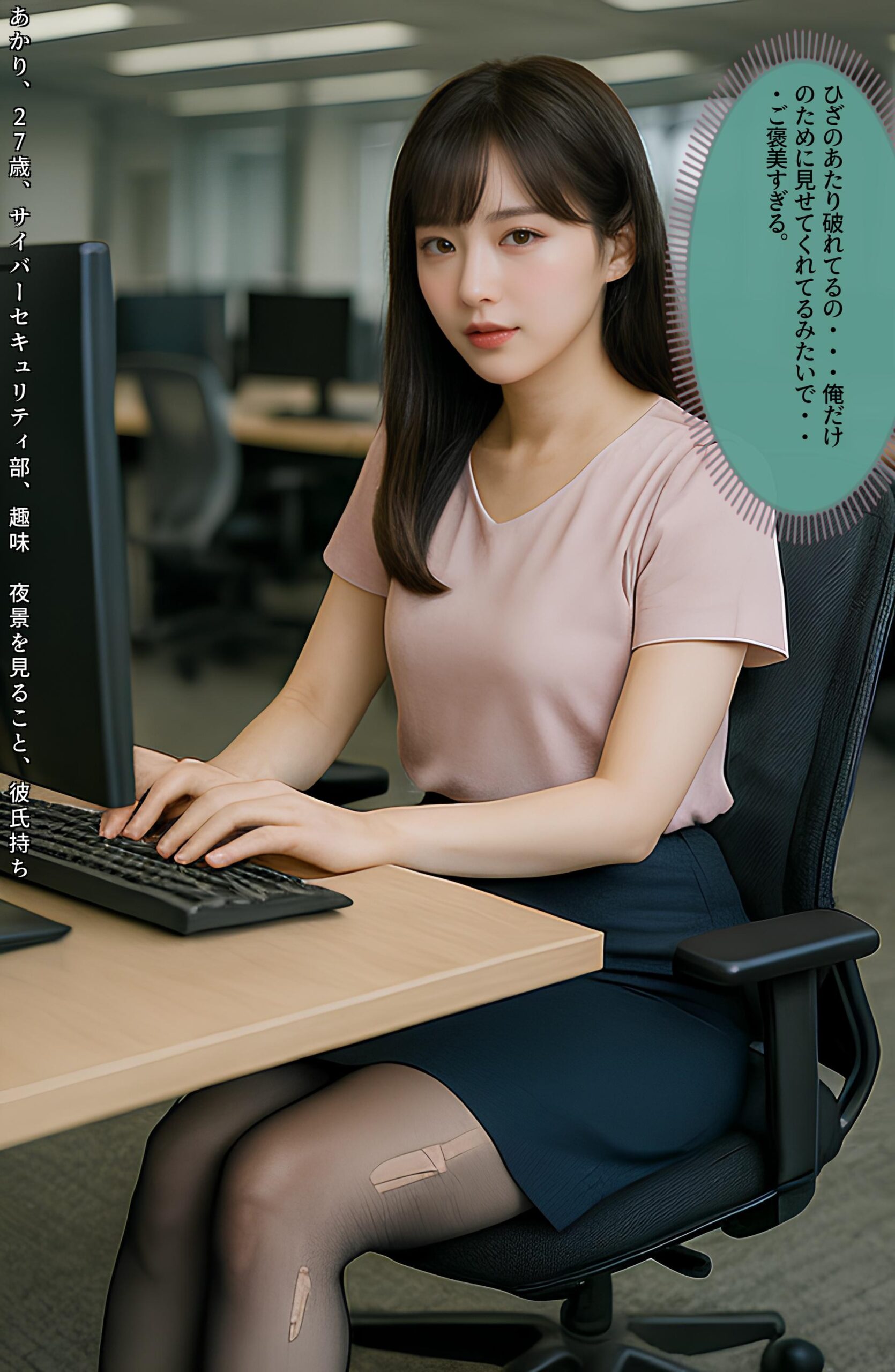 【特別公開】黒ストＯＬ伝線コレクション part2 OL オフィス 5