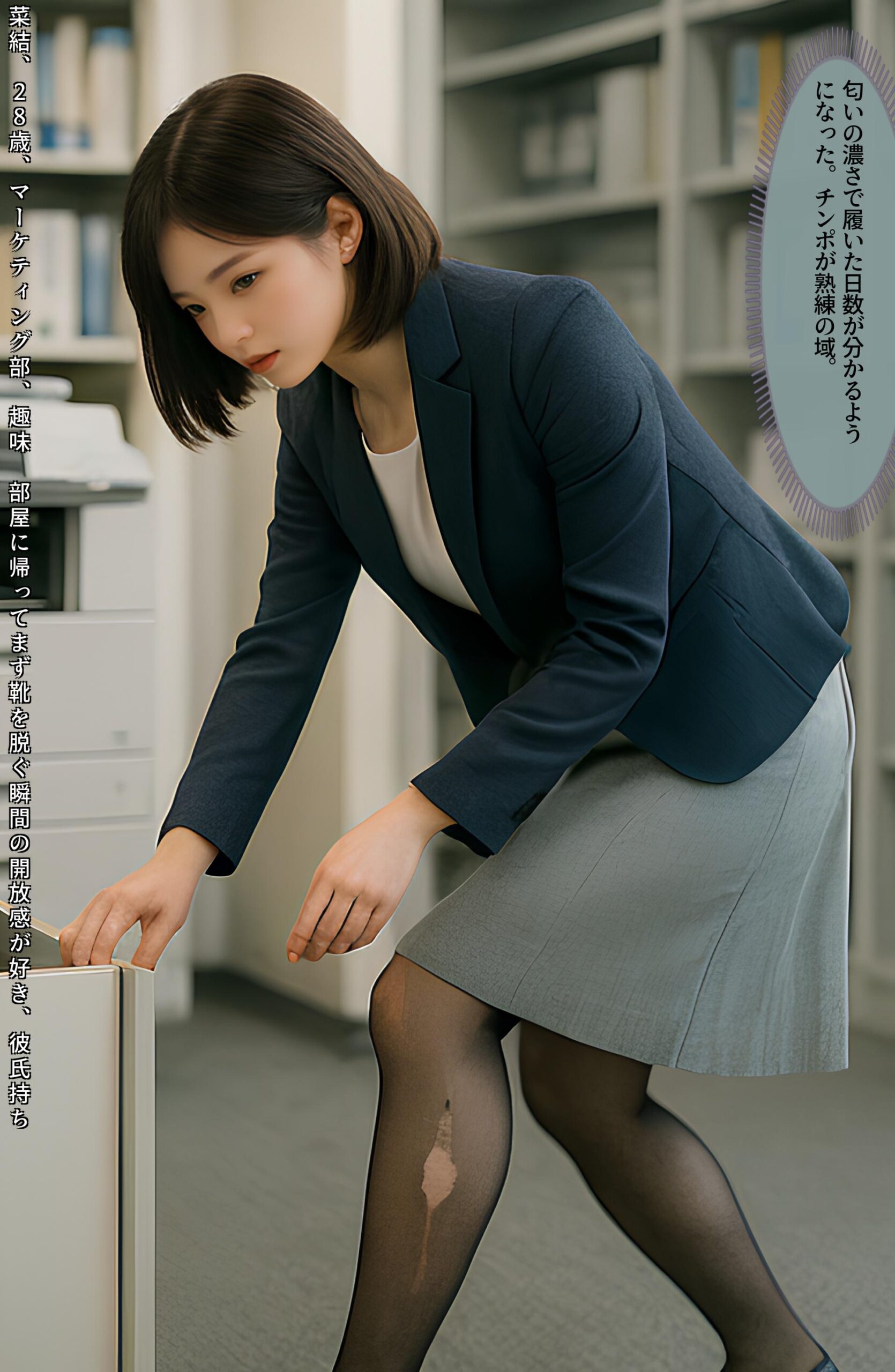【特別公開】黒ストＯＬ伝線コレクション part2 OL オフィス 1