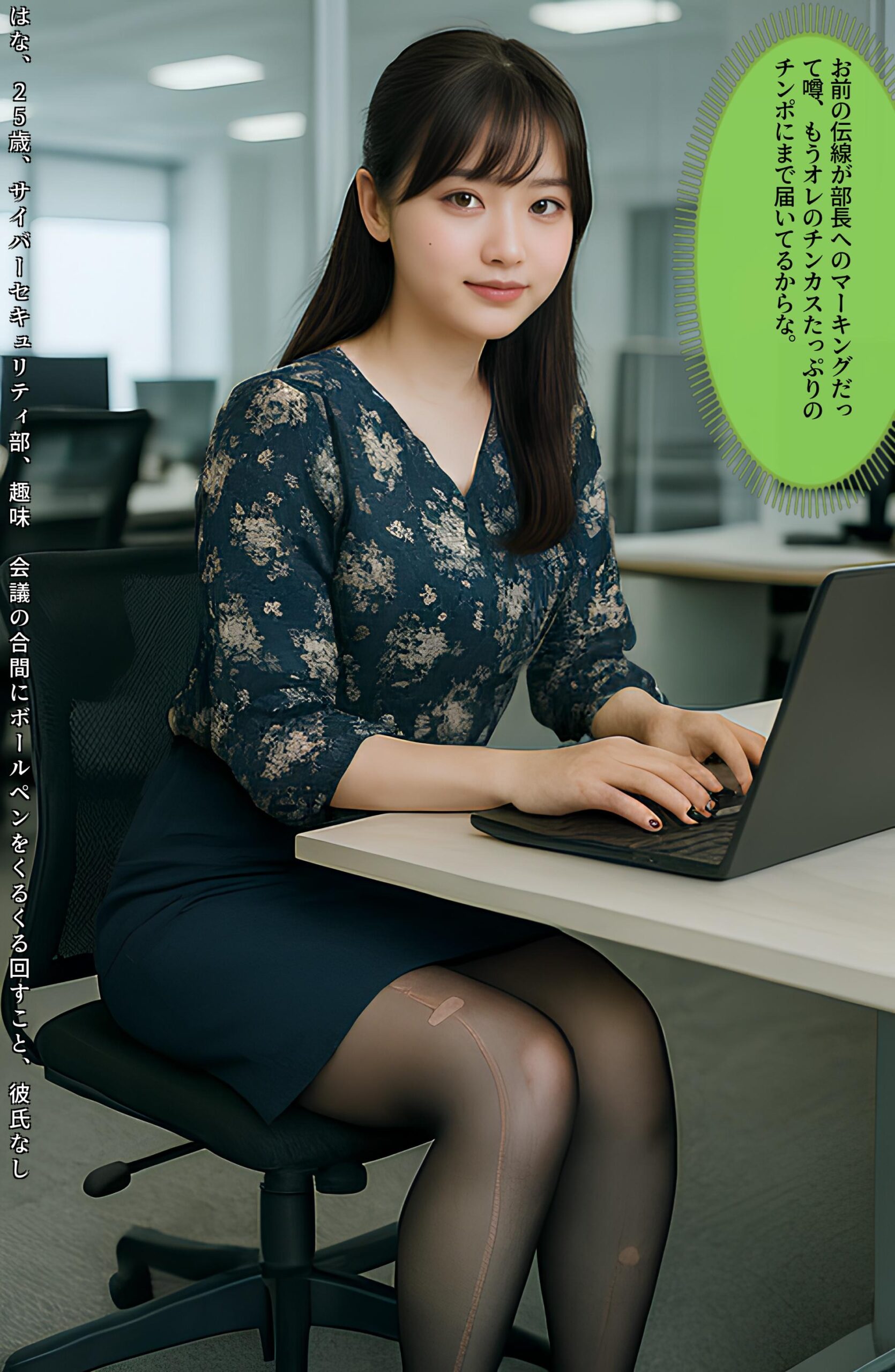 【特別公開】黒ストＯＬ伝線コレクション part2 OL オフィス 4