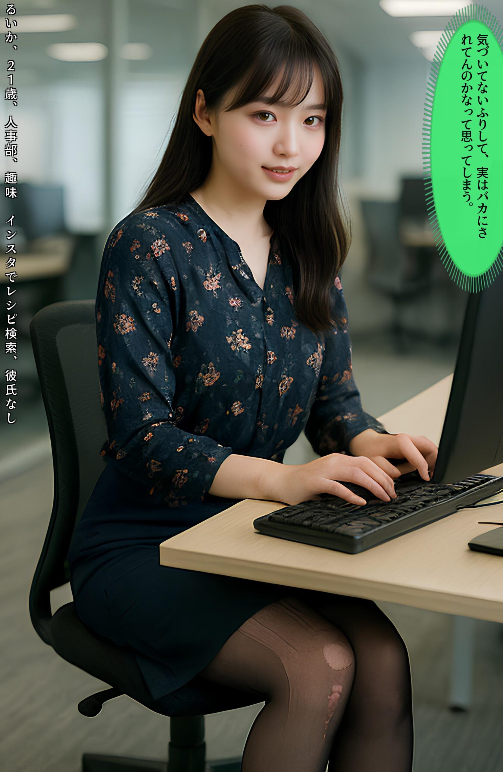 【特別公開】黒ストＯＬ伝線コレクション part4 OL オフィス 3