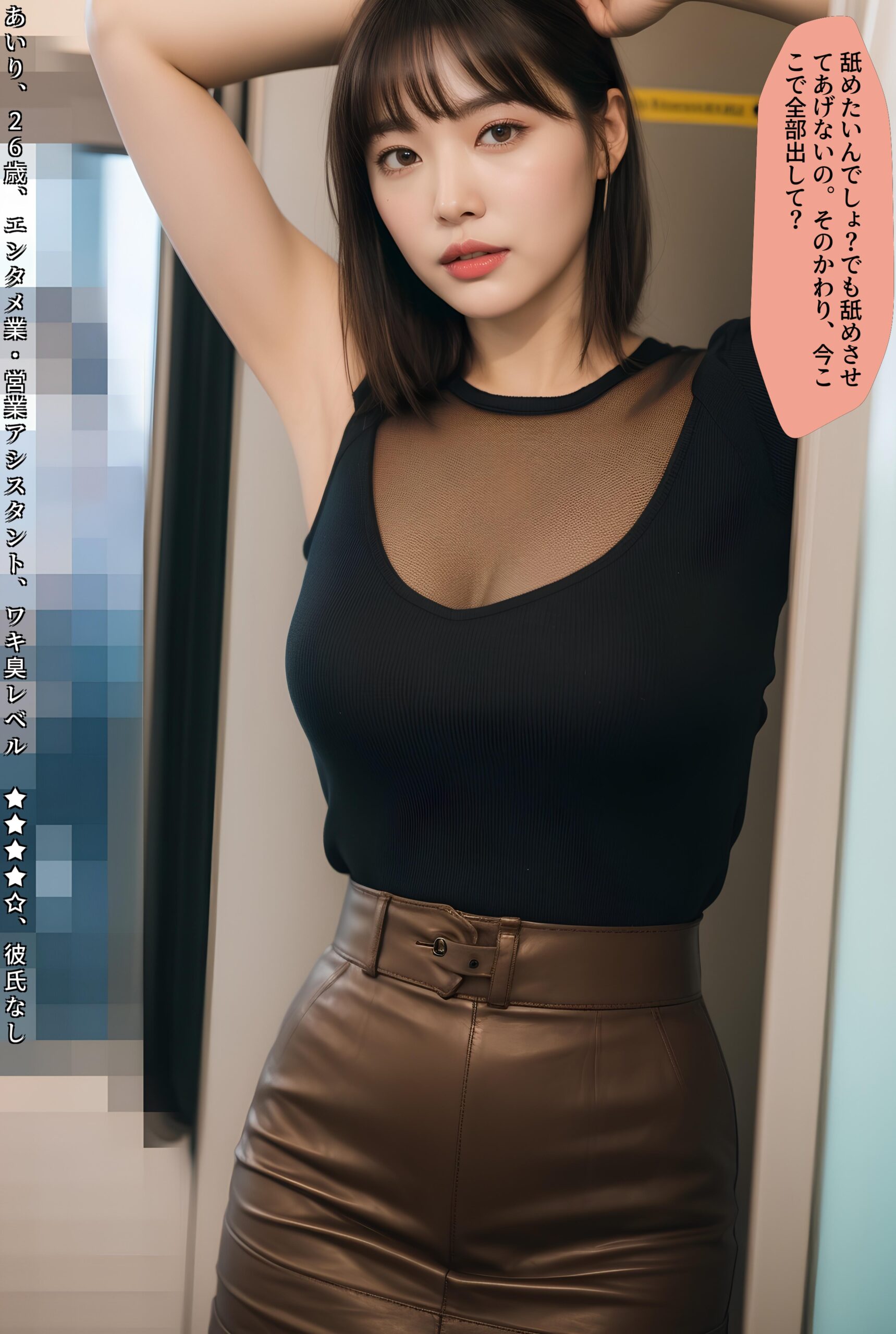 【特別公開】【高画質】電車内わき見せ美女 part3 OL わき 2