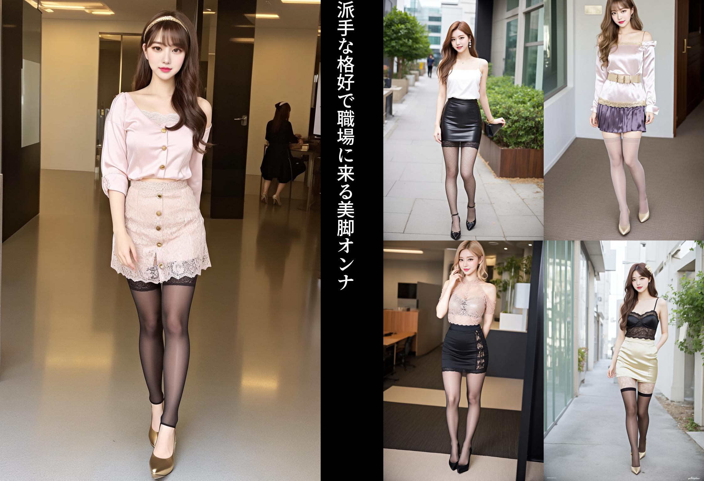 派手な格好で職場に来る美脚オンナ part7