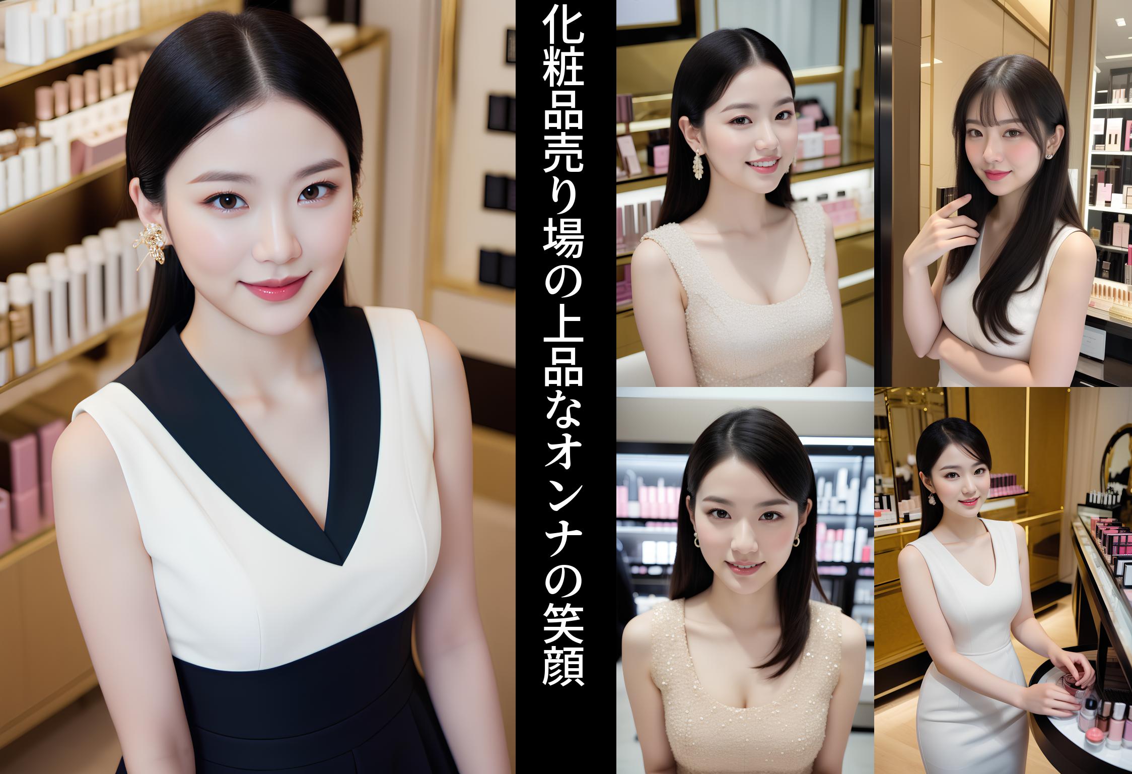 化粧品売り場の上品なオンナの笑顔 part2