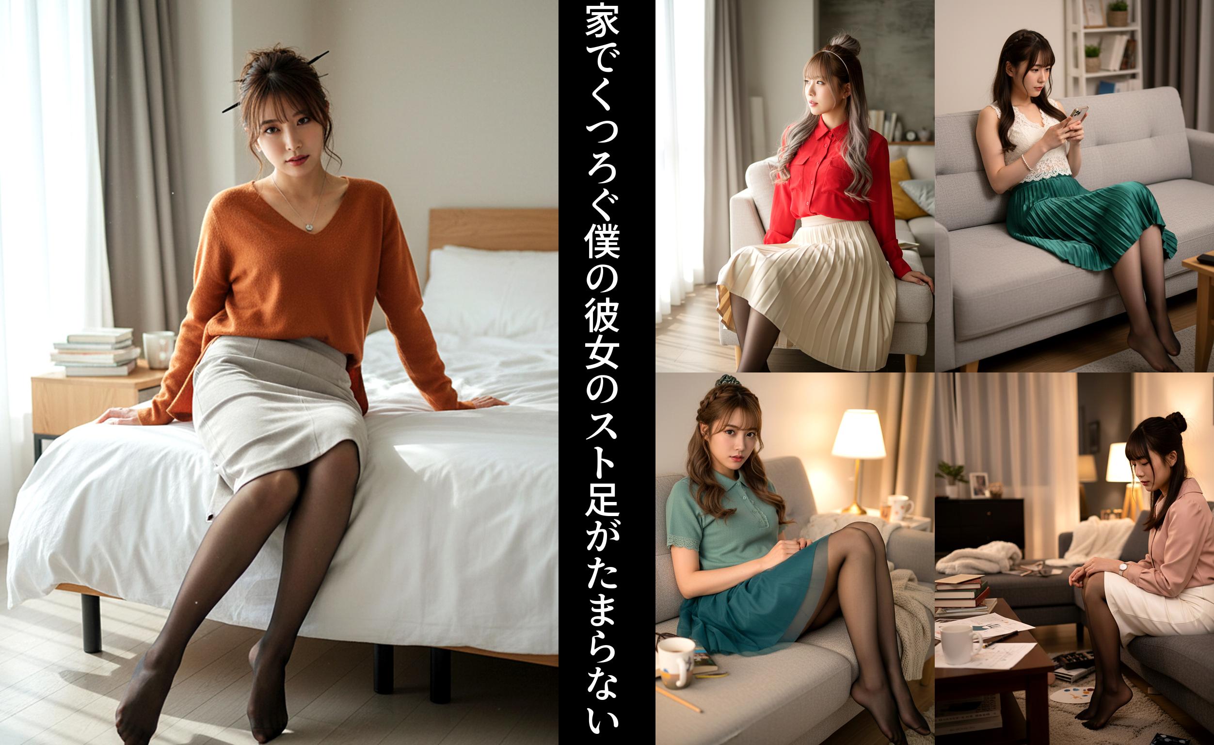 家でくつろぐ僕の彼女のスト足がたまらない part2