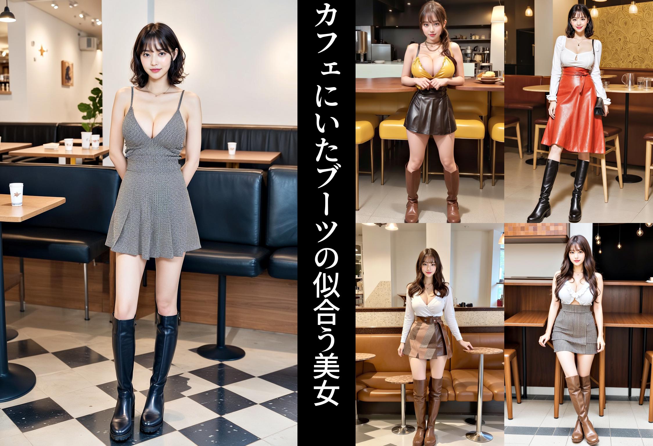 カフェにいたブーツの似合う美女 part5
