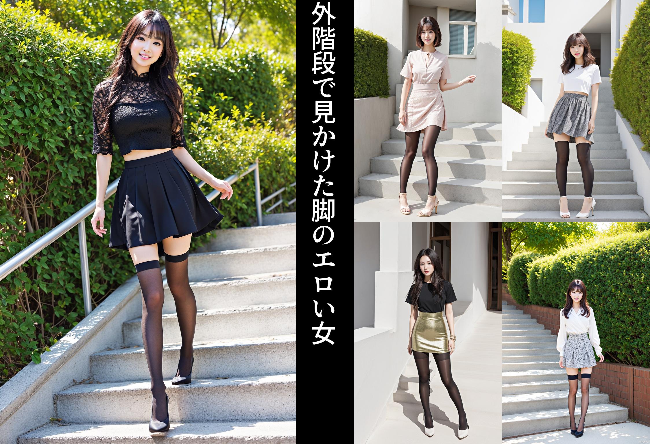 外階段で見かけた脚のエロい女 part5