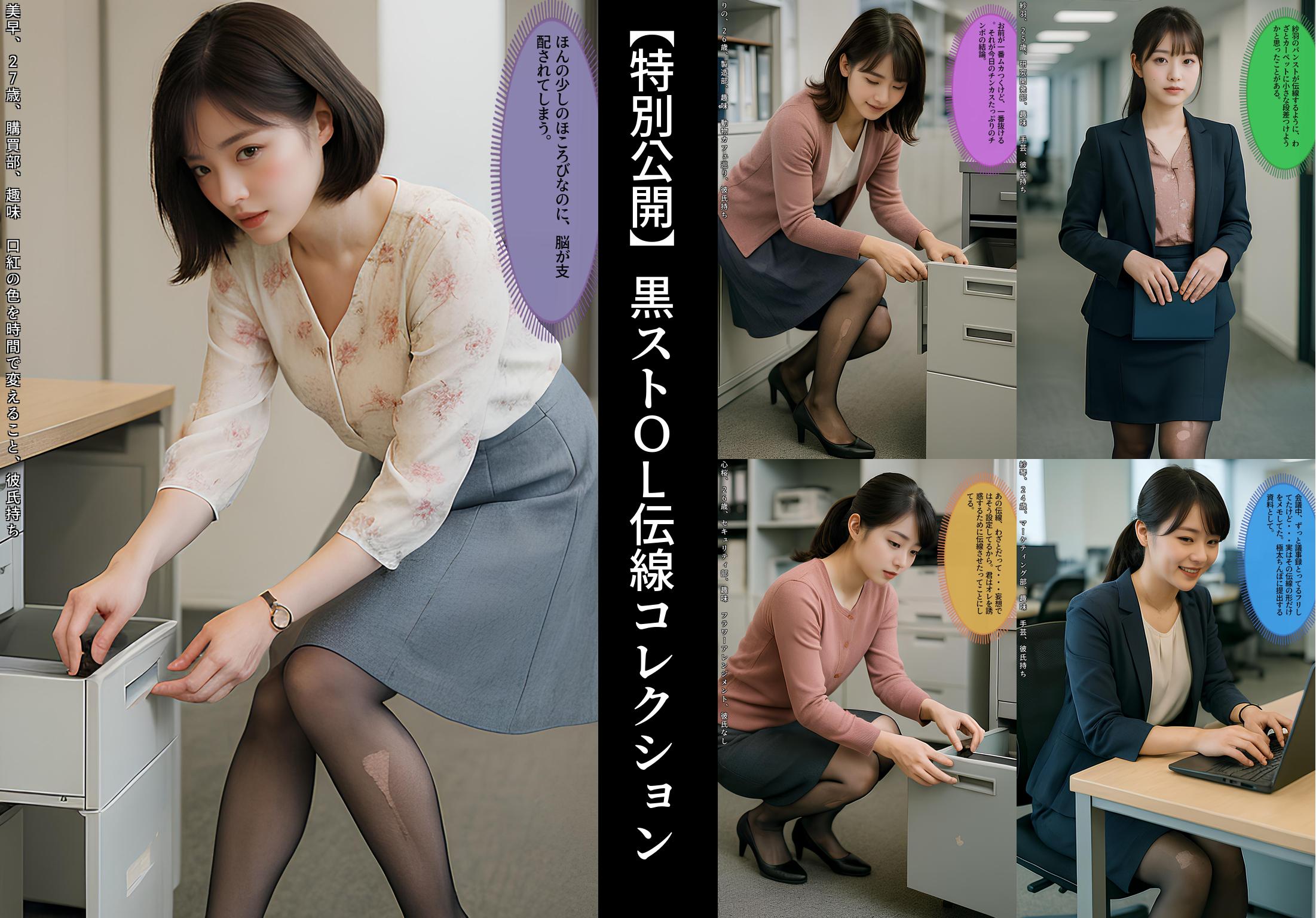 【特別公開】黒ストＯＬ伝線コレクション part1