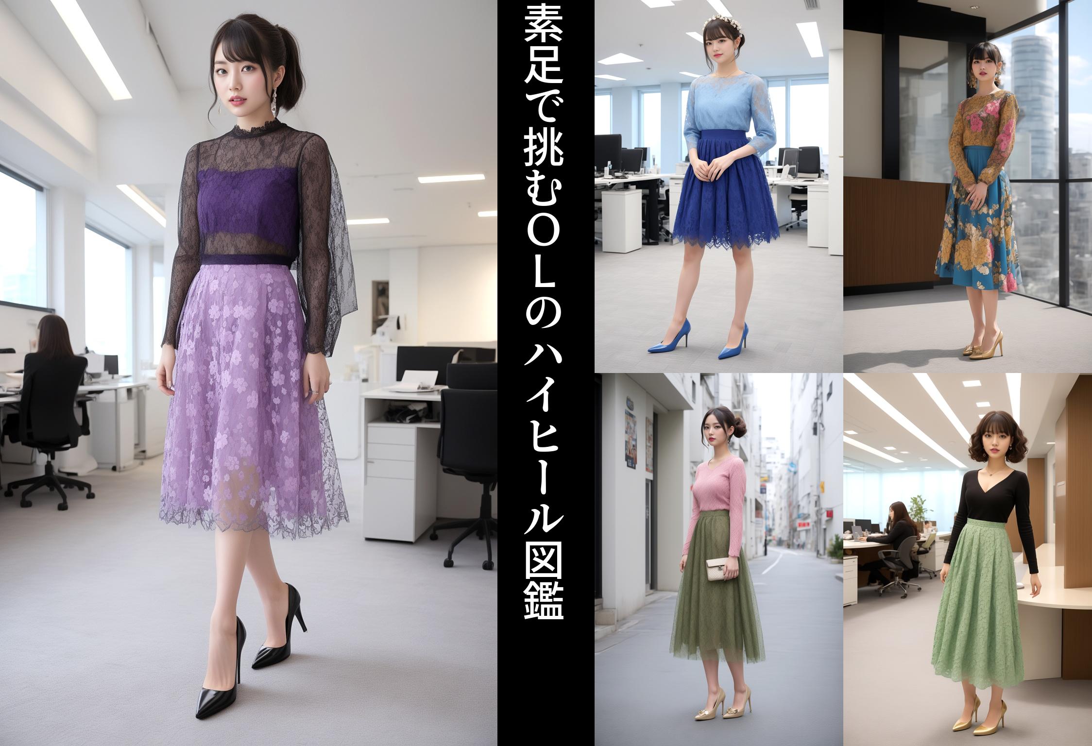 素足で挑むＯＬのハイヒール図鑑 part2