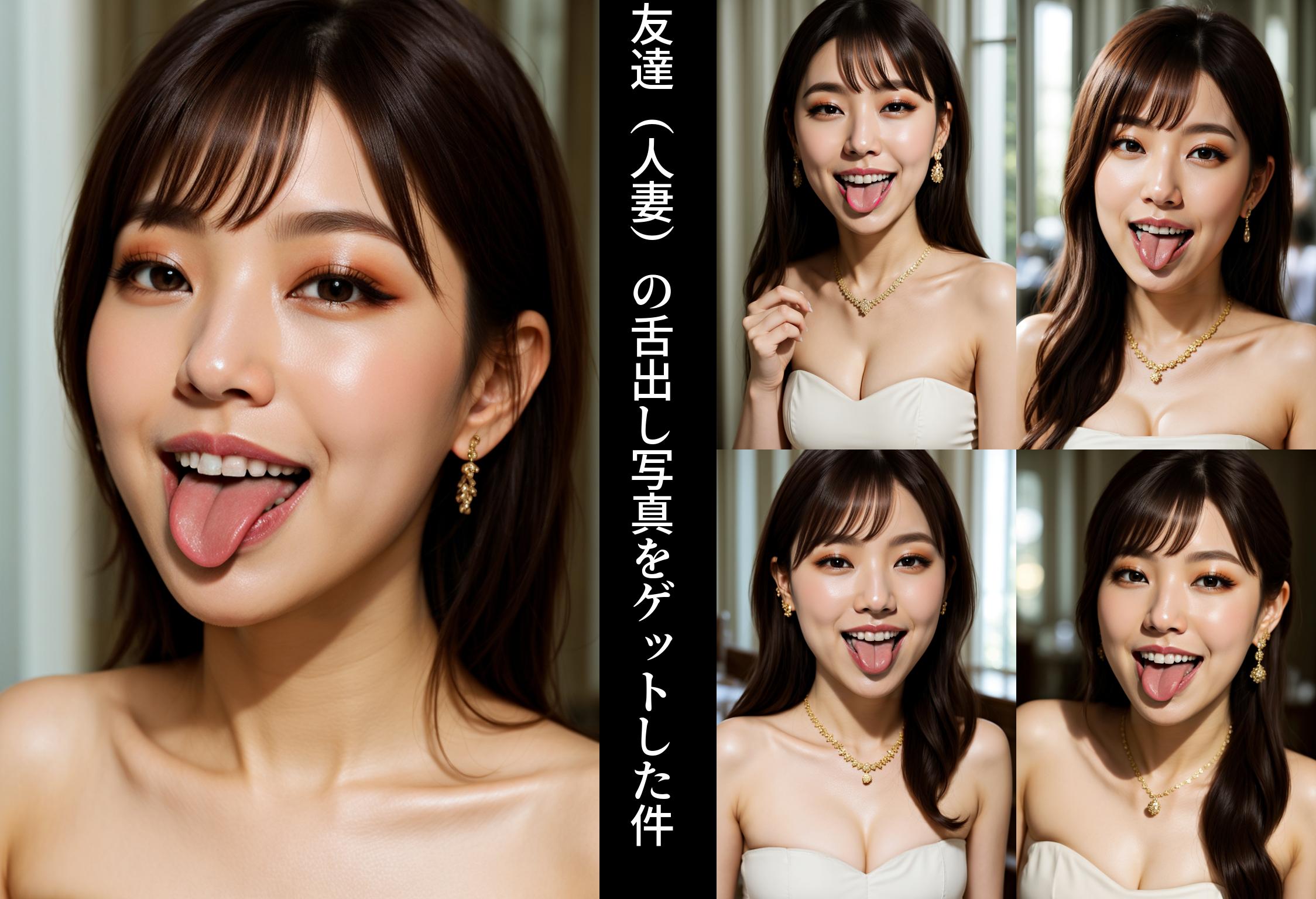 友達（人妻）の舌出し写真をゲットした件 part3