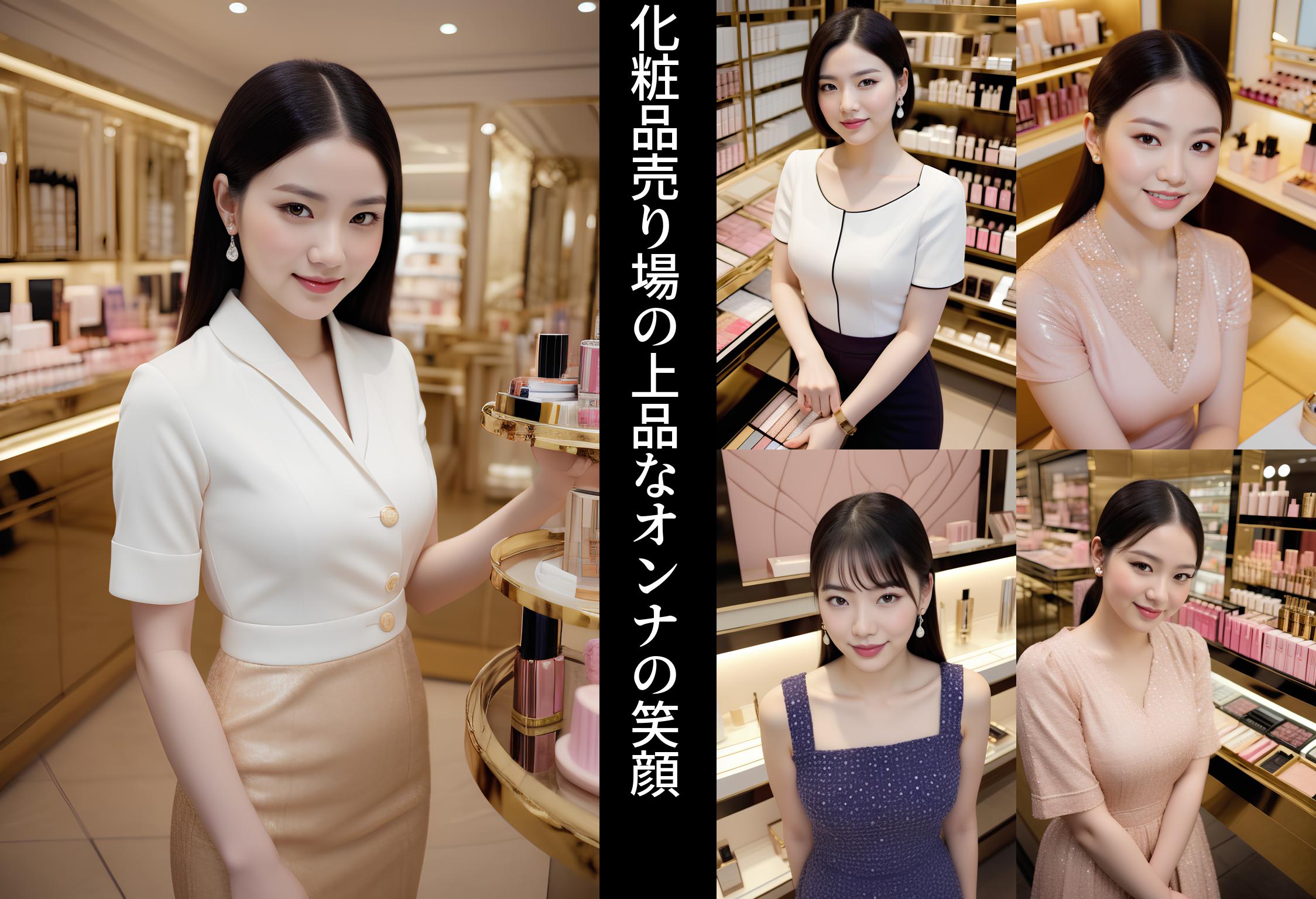 化粧品売り場の上品なオンナの笑顔 part3