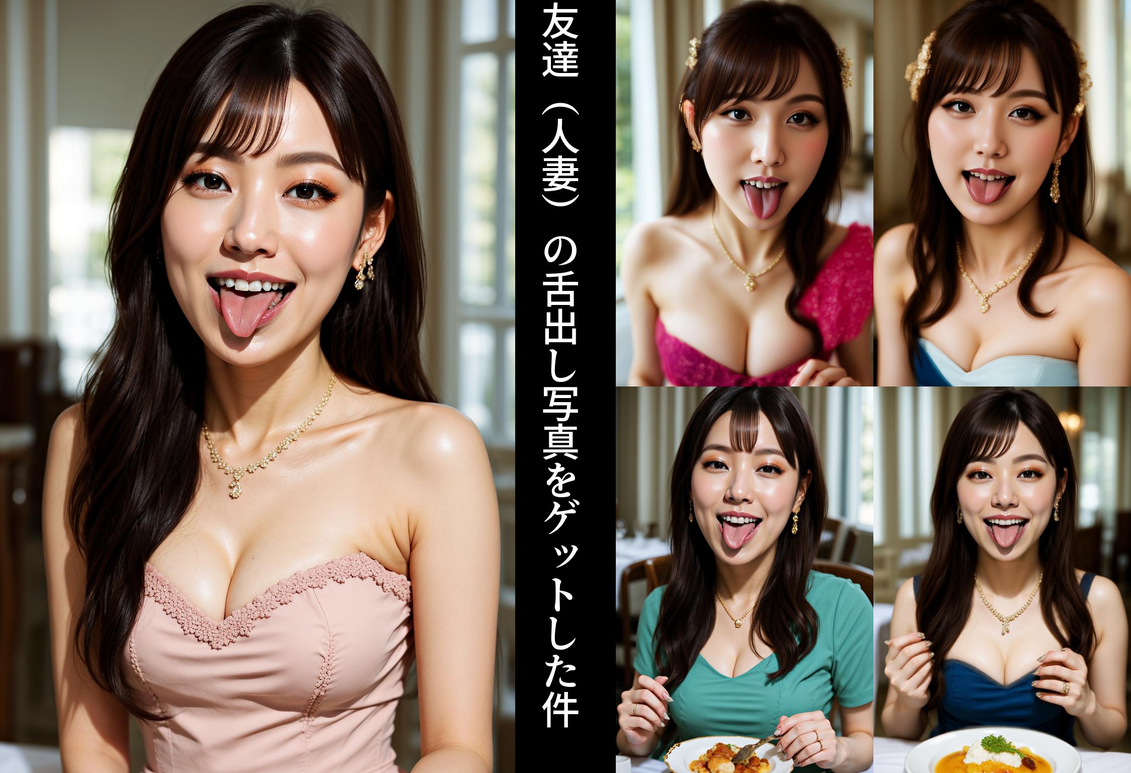 友達（人妻）の舌出し写真をゲットした件 part2