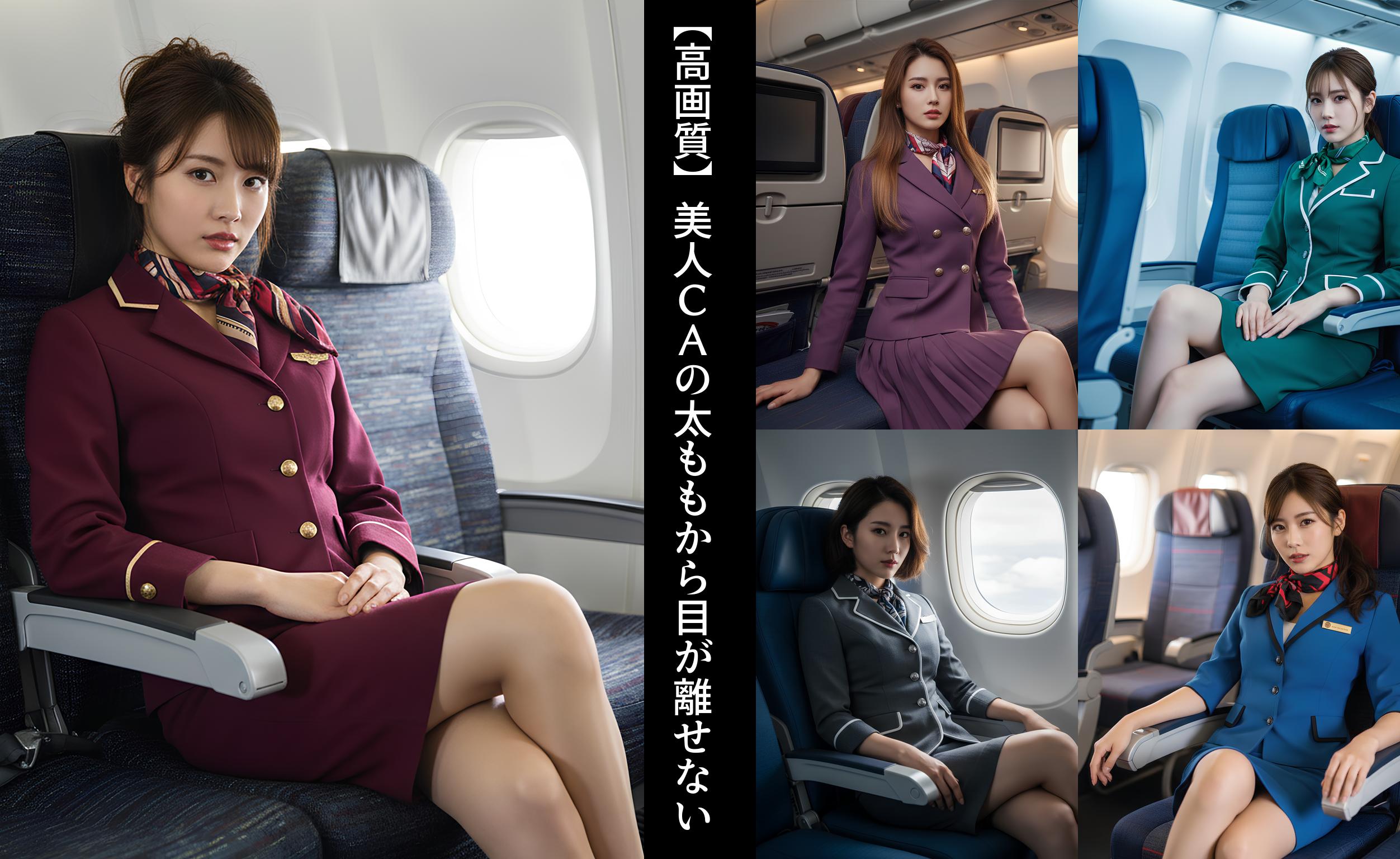 【高画質】美人ＣＡの太ももから目が離せない part1