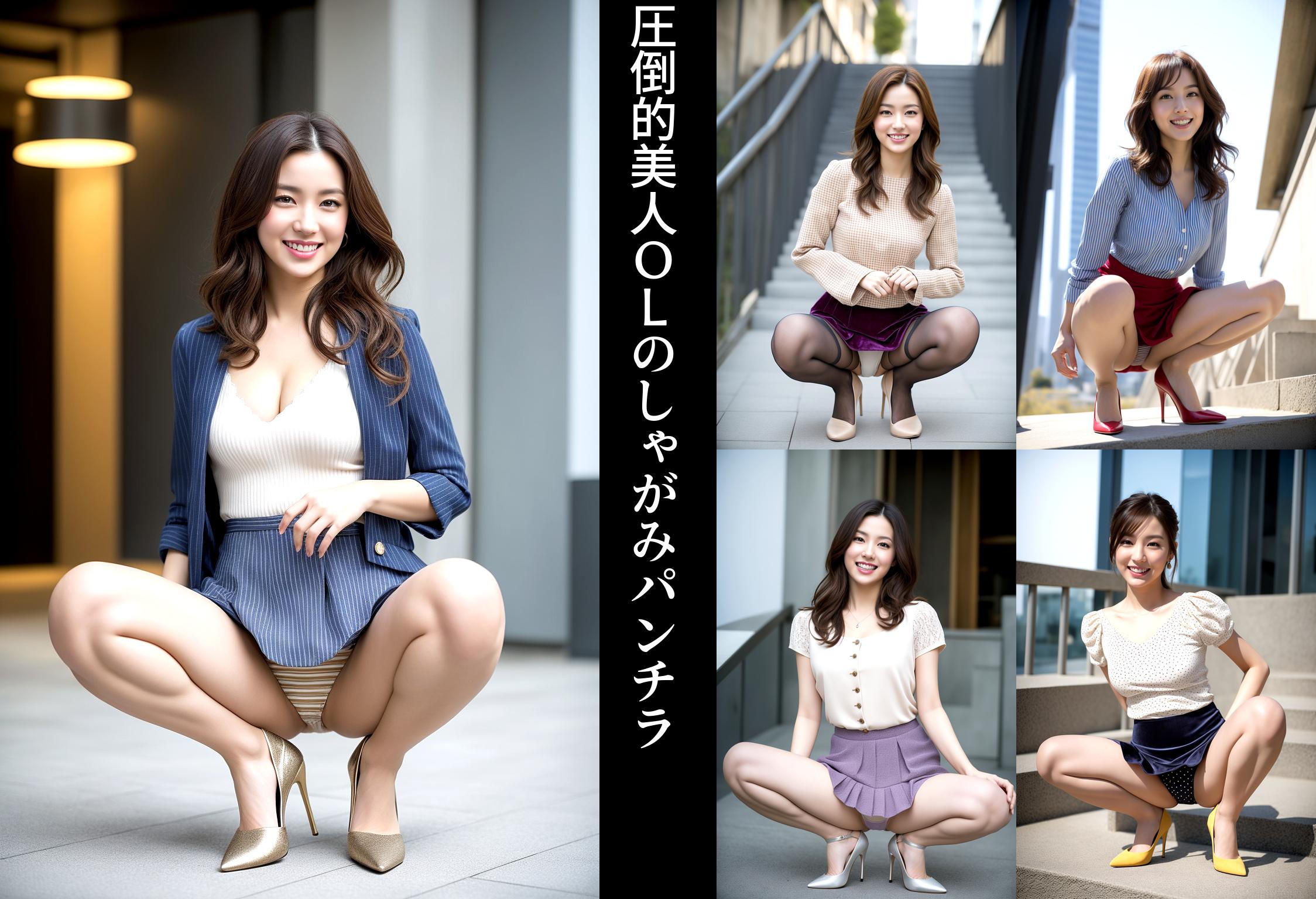 圧倒的美人ＯＬのしゃがみパンチラ part1