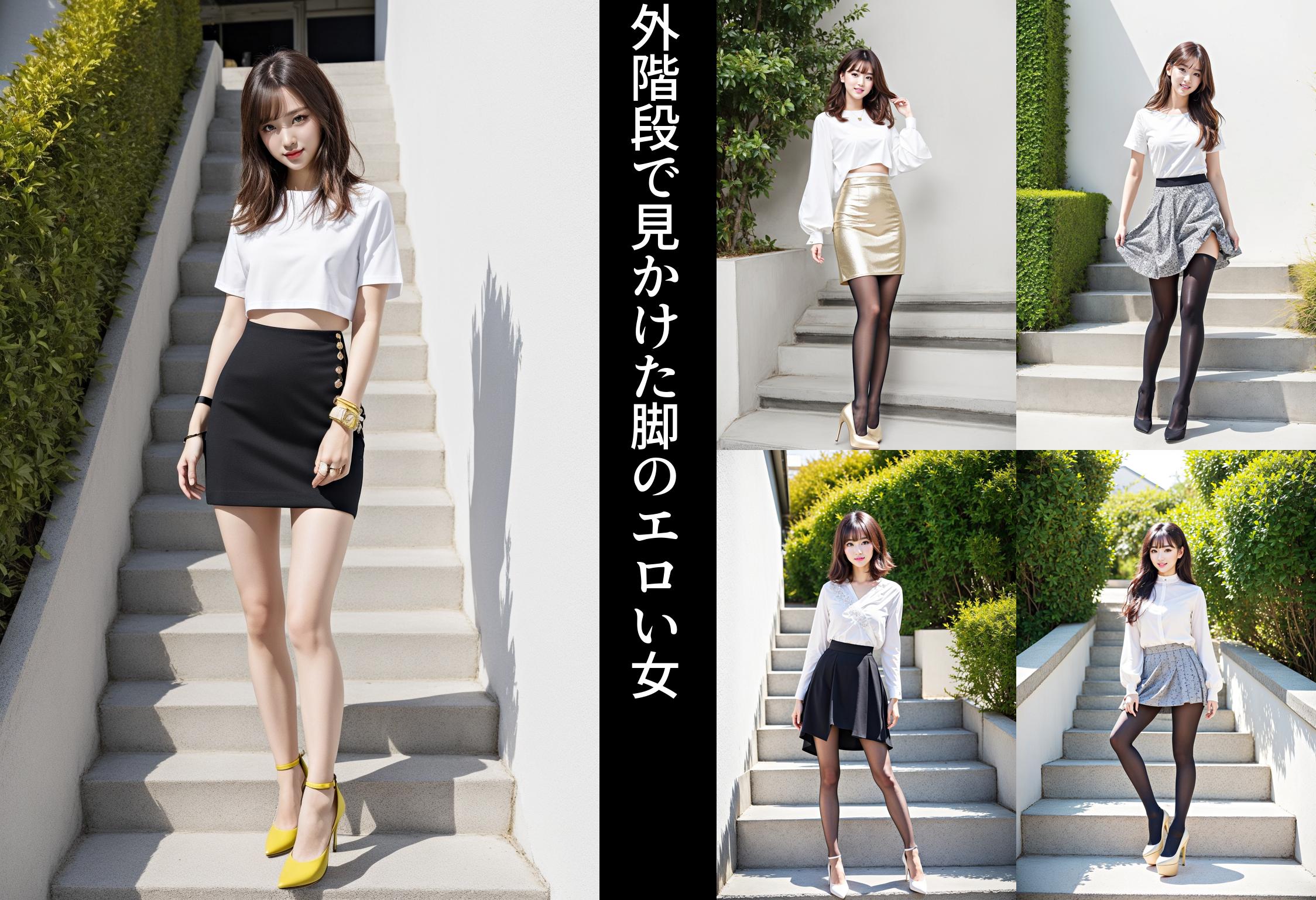 外階段で見かけた脚のエロい女 part6