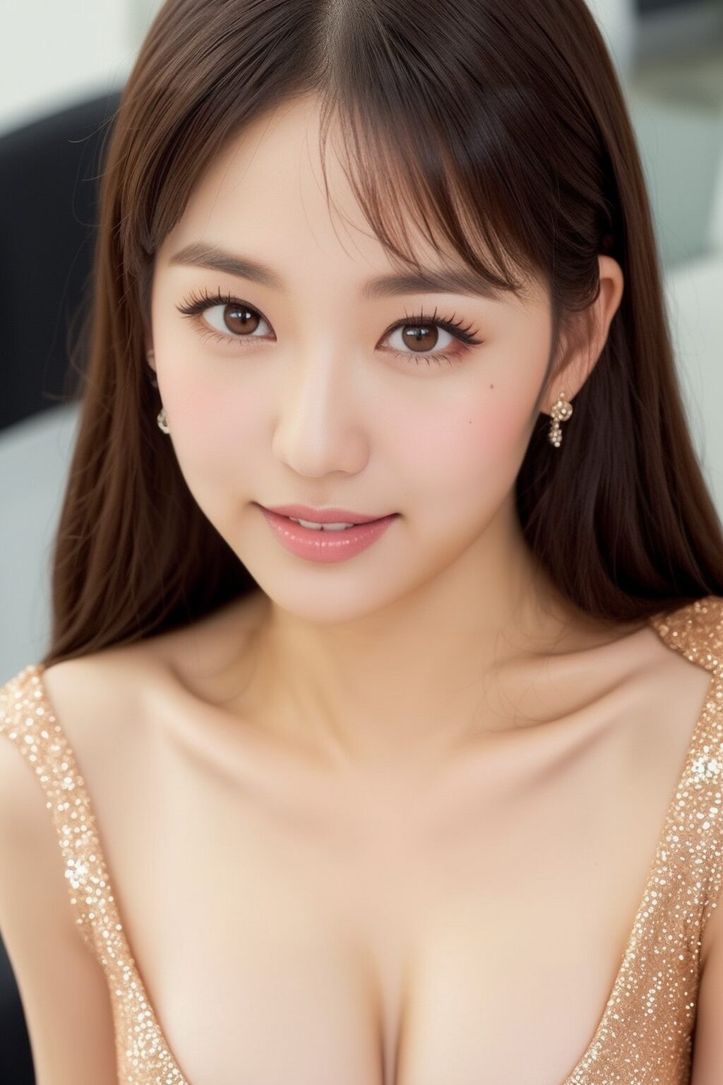 【高画質】美女の谷間を上アングルから撮影 part1 おっぱい 上からアングル 2