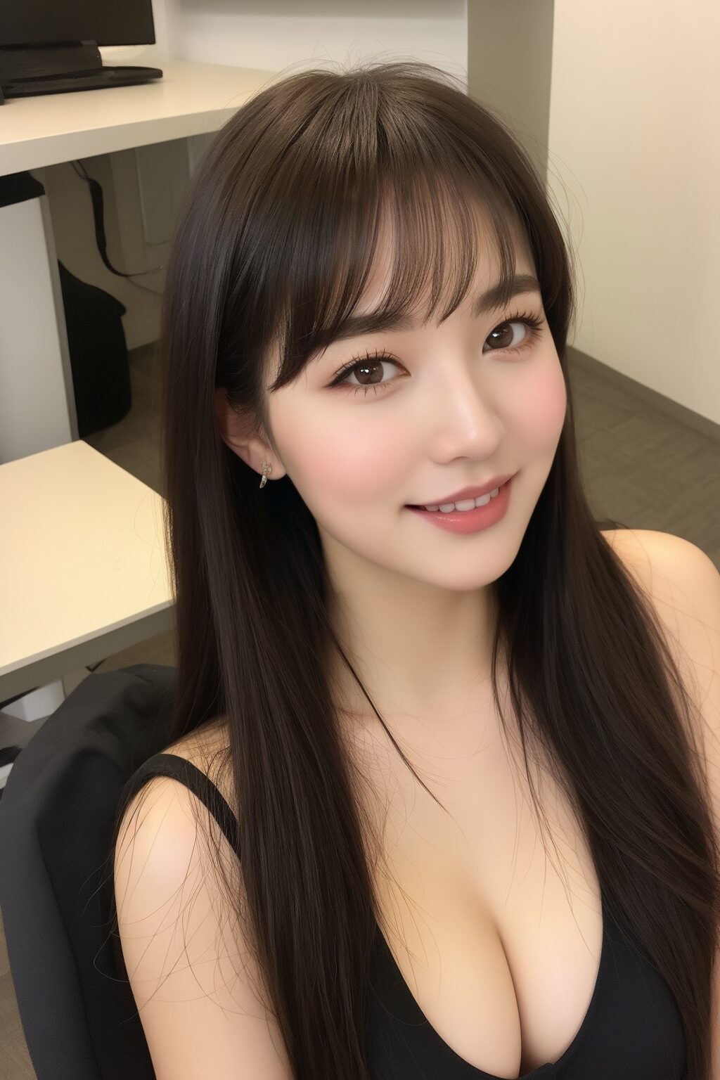 【高画質】美女の谷間を上アングルから撮影 part3 おっぱい 上からアングル 4