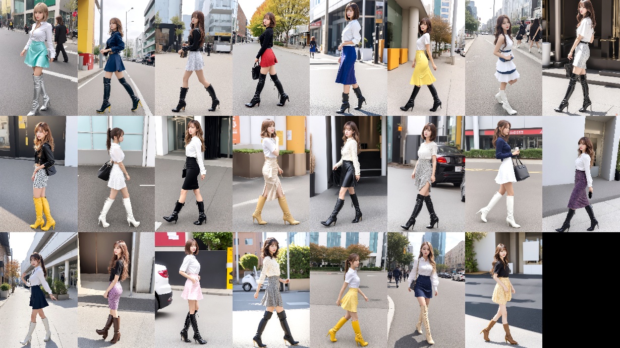 ロングブーツを履いたのギャルの街撮り part4