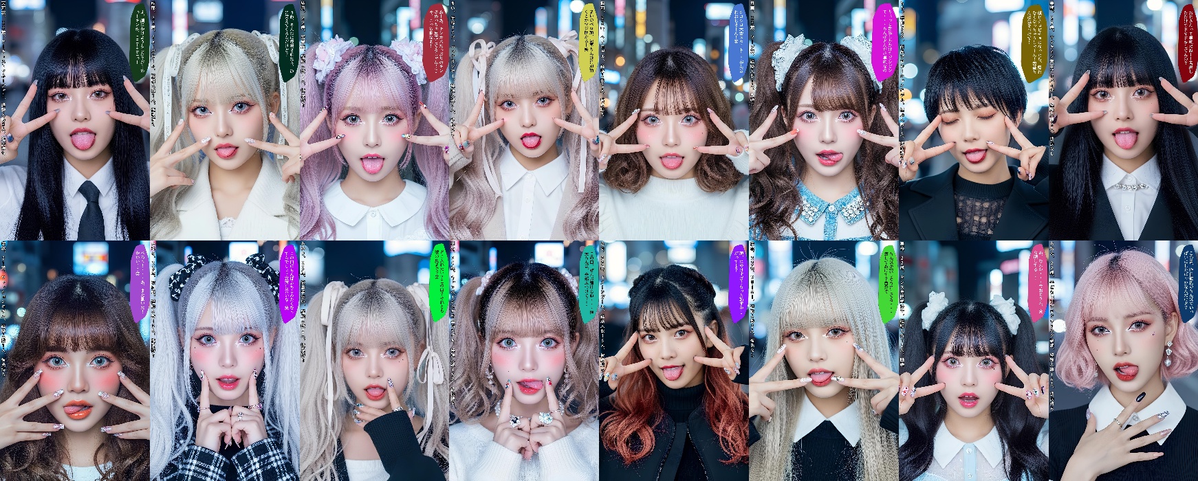 【特別公開】舌出し渋谷ギャル図鑑 part1